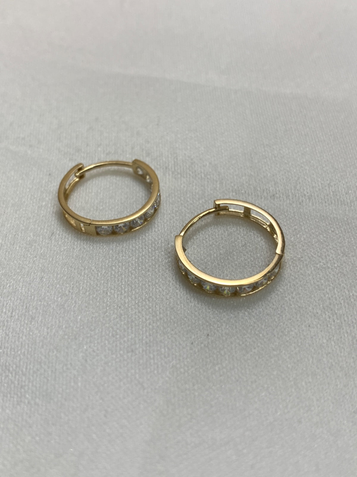 14K Yellow Gold Earring with CZ