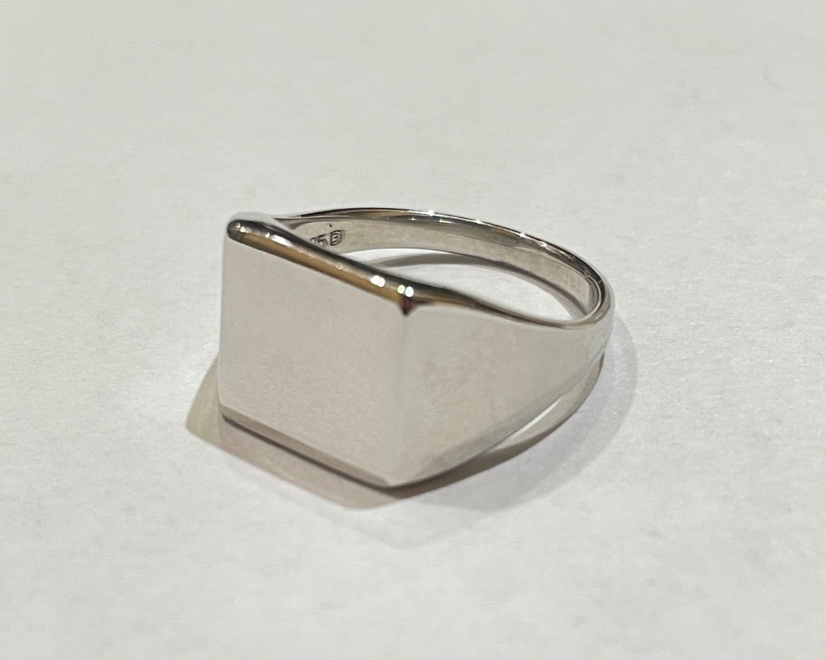 Silver Rectangle Ring