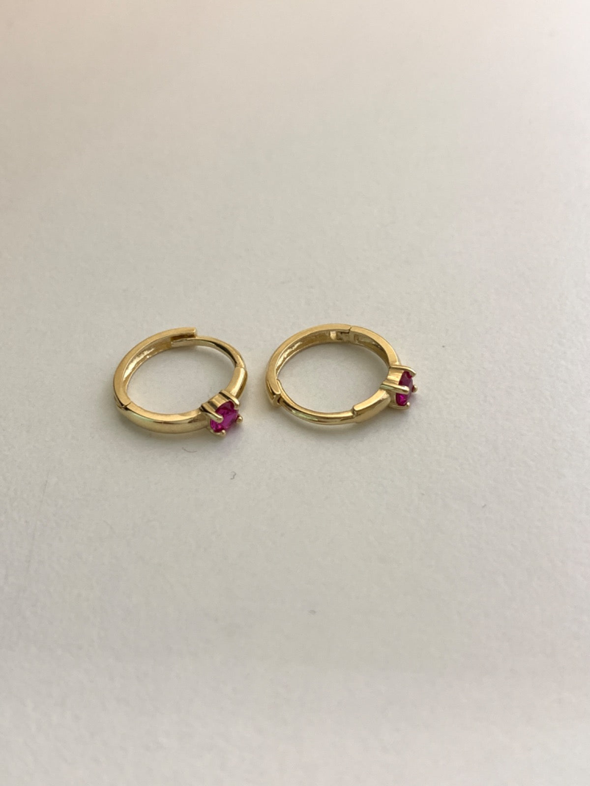 14K Yellow Gold Earring with CZ