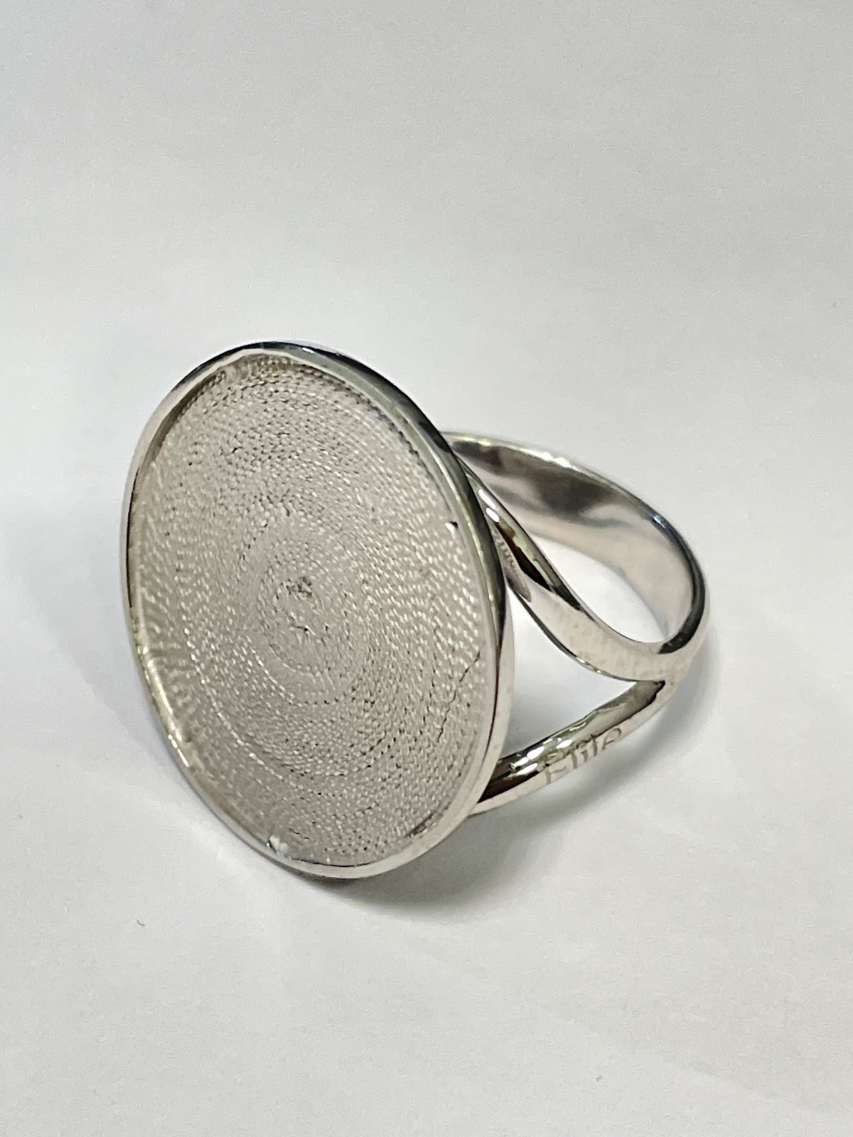 White Silver Ring