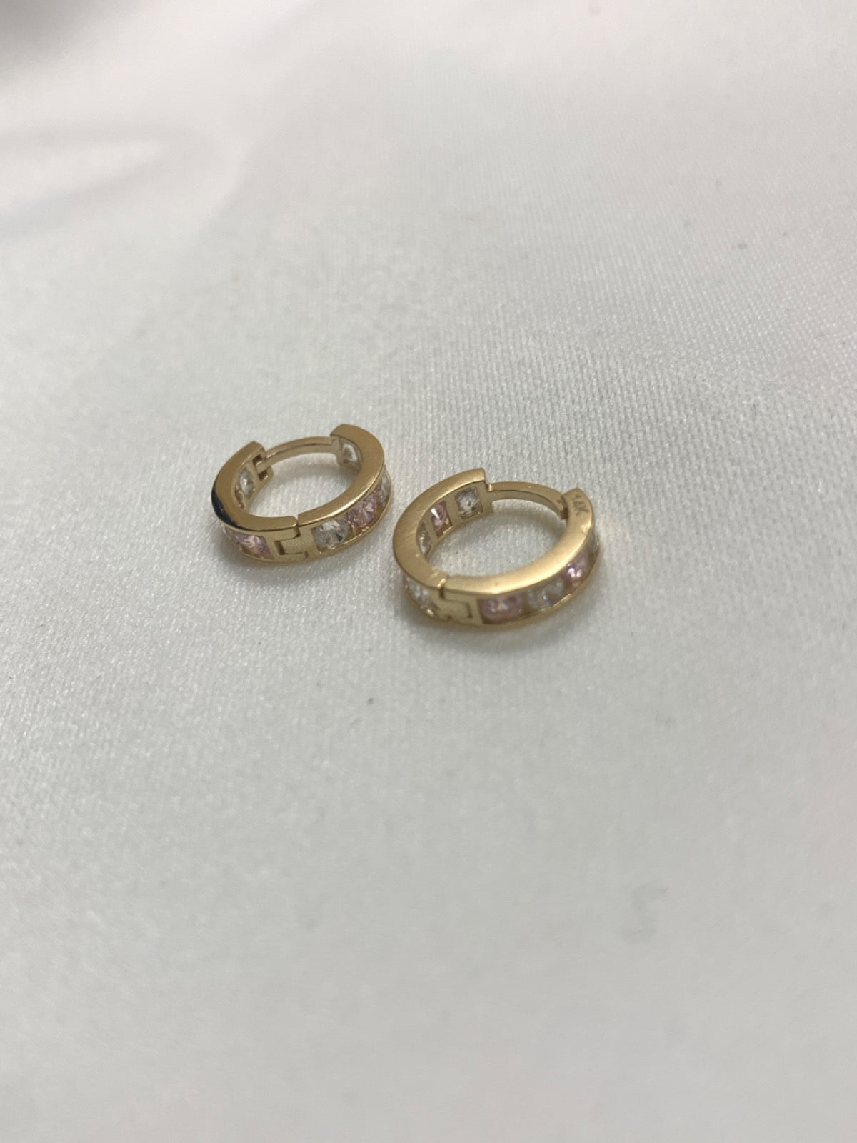 14K Yellow Gold Earring with CZ