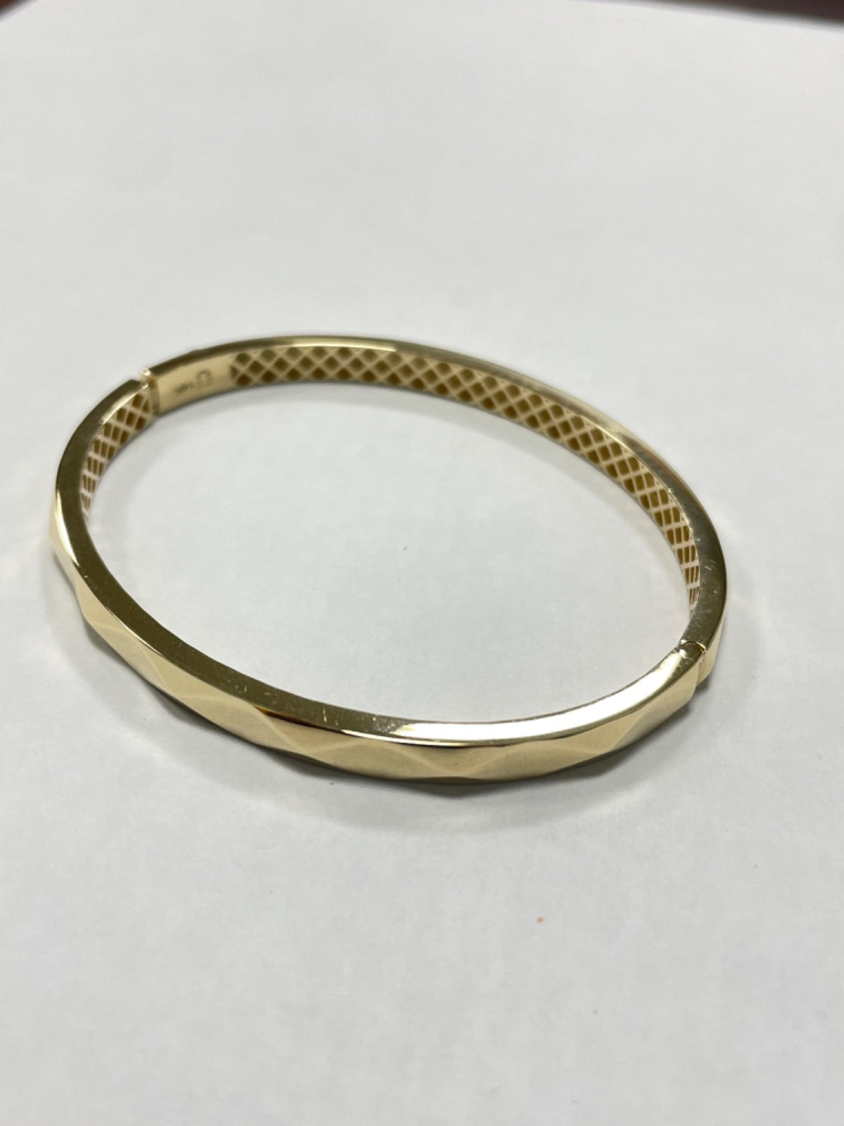 14K Yellow Gold Bagel Bracelet