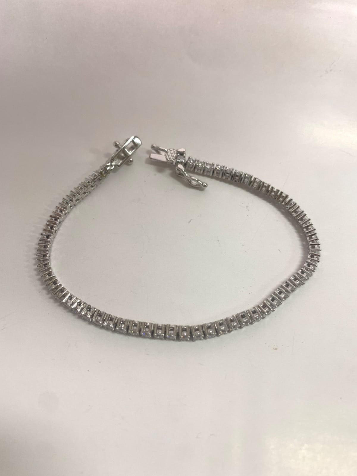 Silver Bracelet with CZ