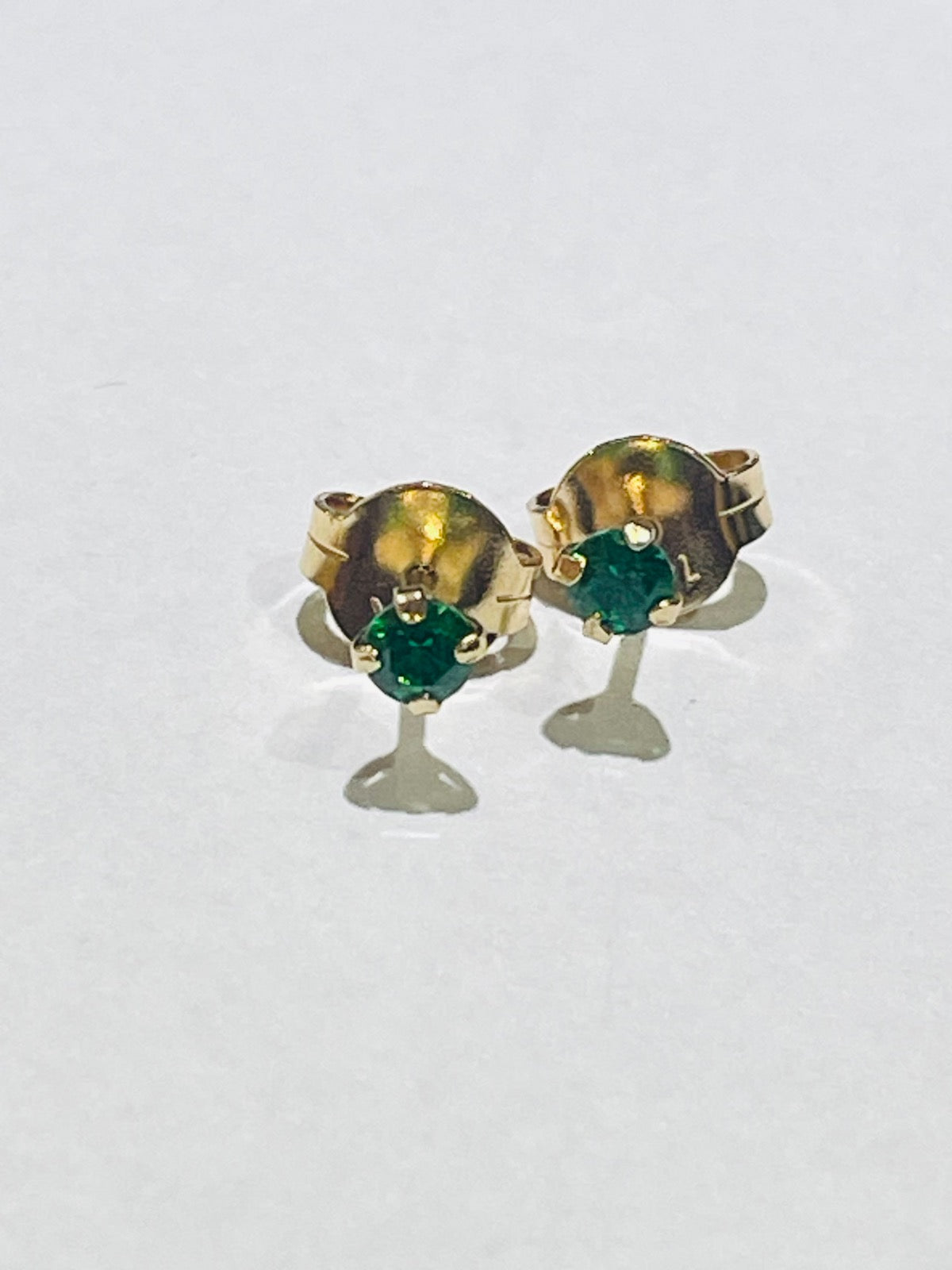 14K Yellow Gold Earring with CZ
