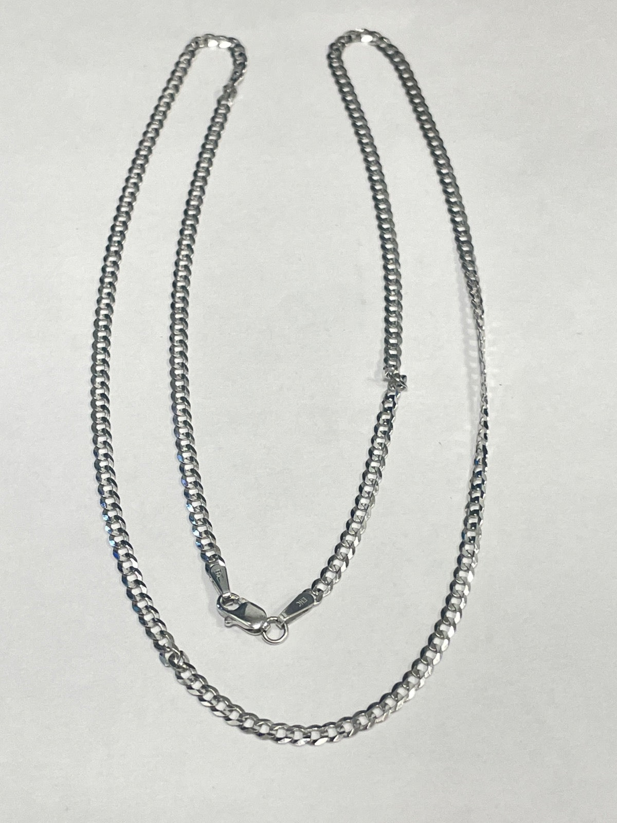 14K White Gold Chain