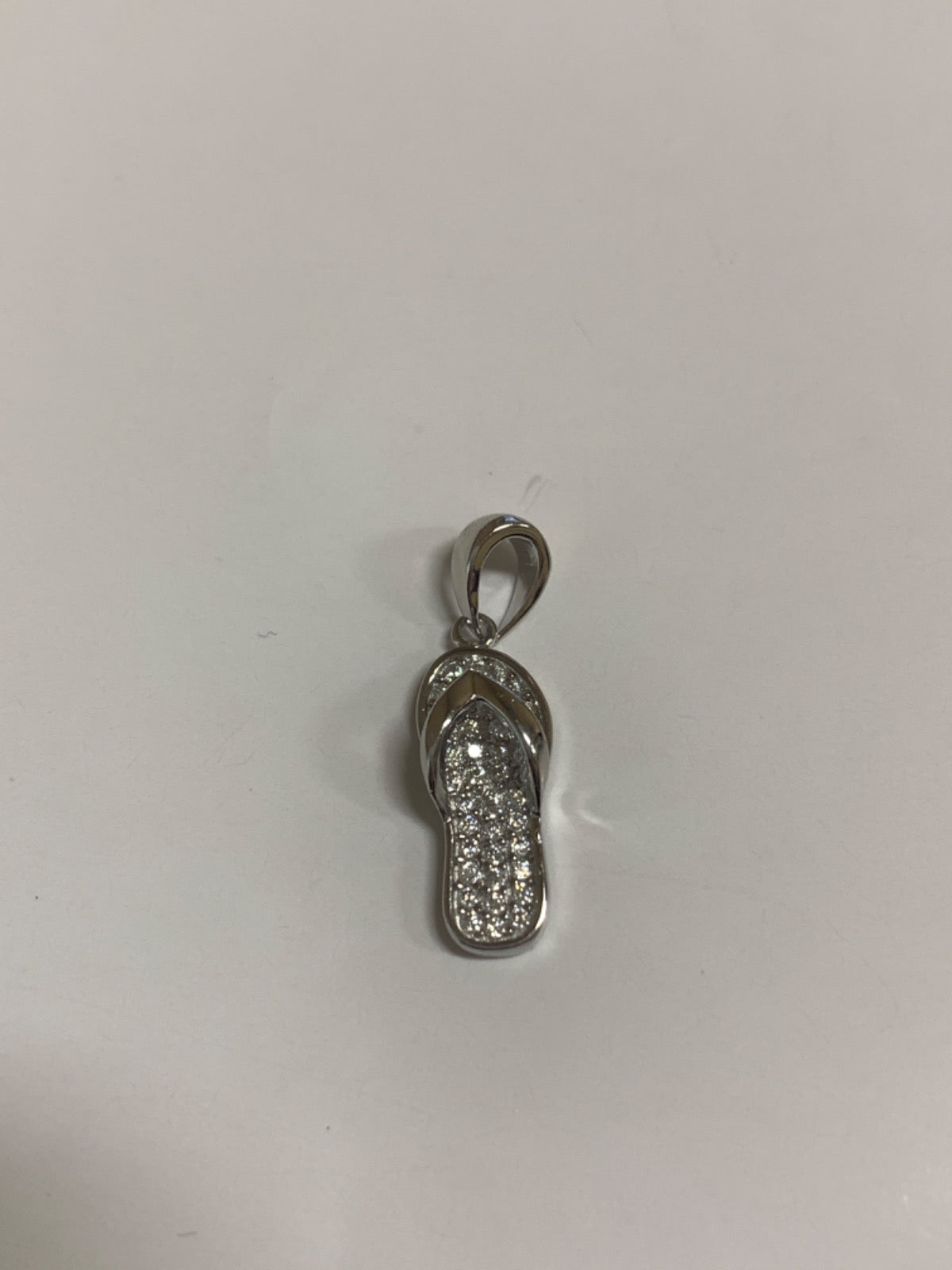 Silver Pendant with CZ