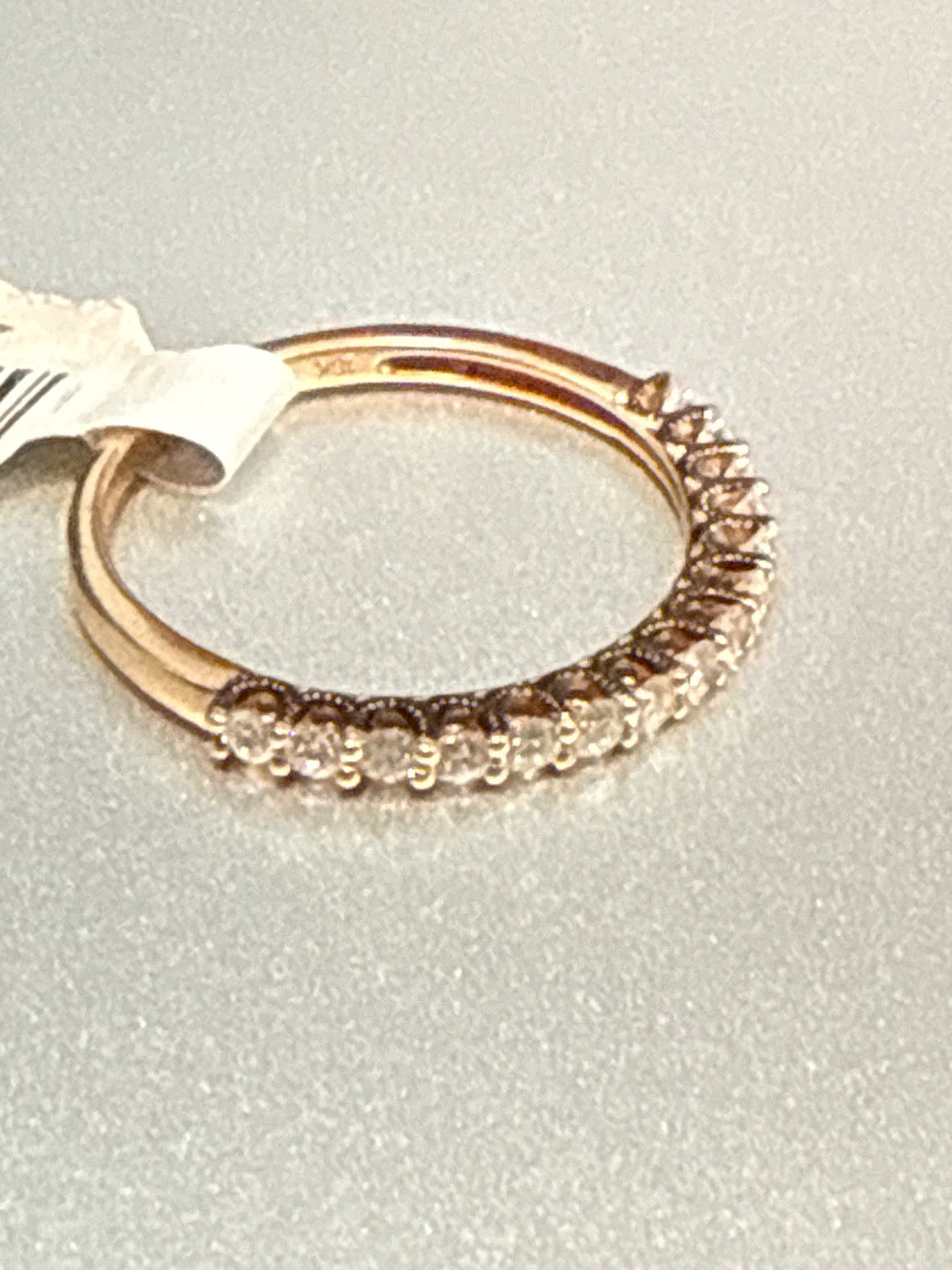 14K White Gold Engagement Ring with Diamond