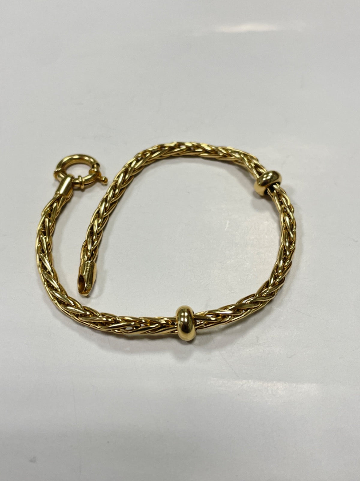 18K Yellow Gold Palm Tree Link Chain