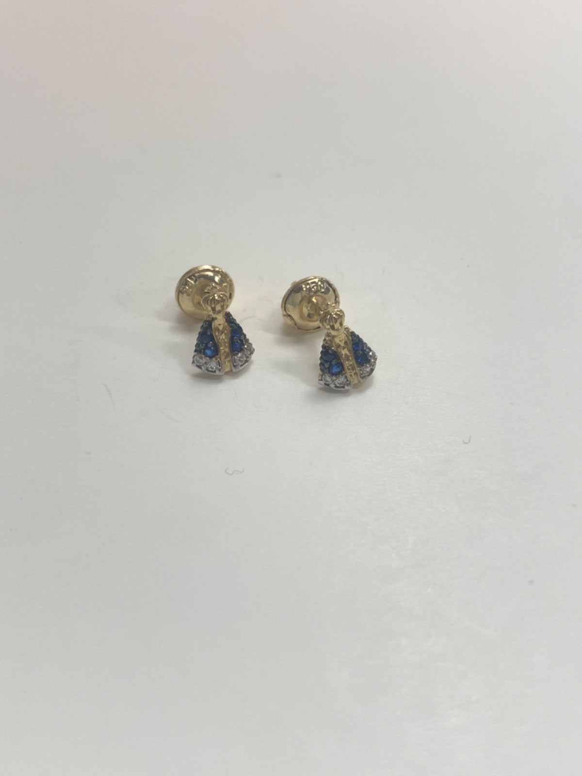 18K Yellow Gold Earring with CZ