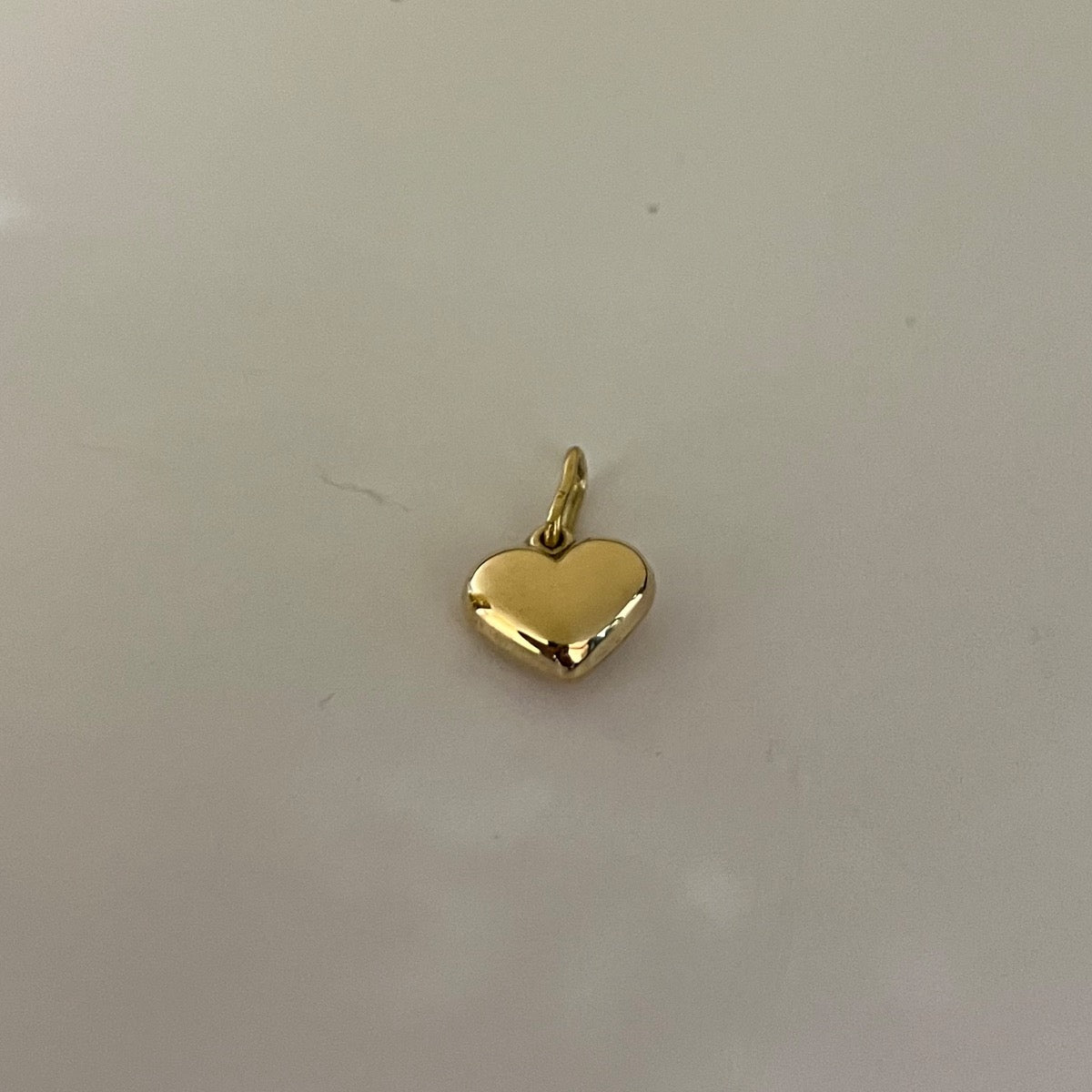 18K Yellow Gold Heart Pendant