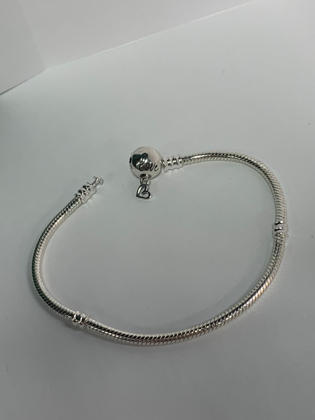 White Silver Charm Bracelet