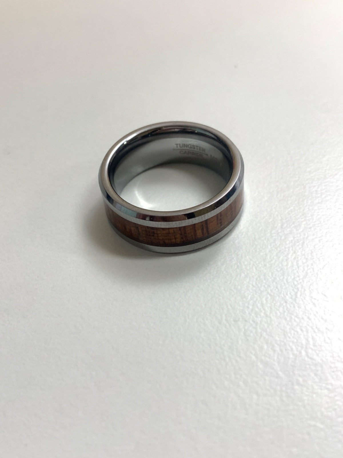 White Tungsten Ring