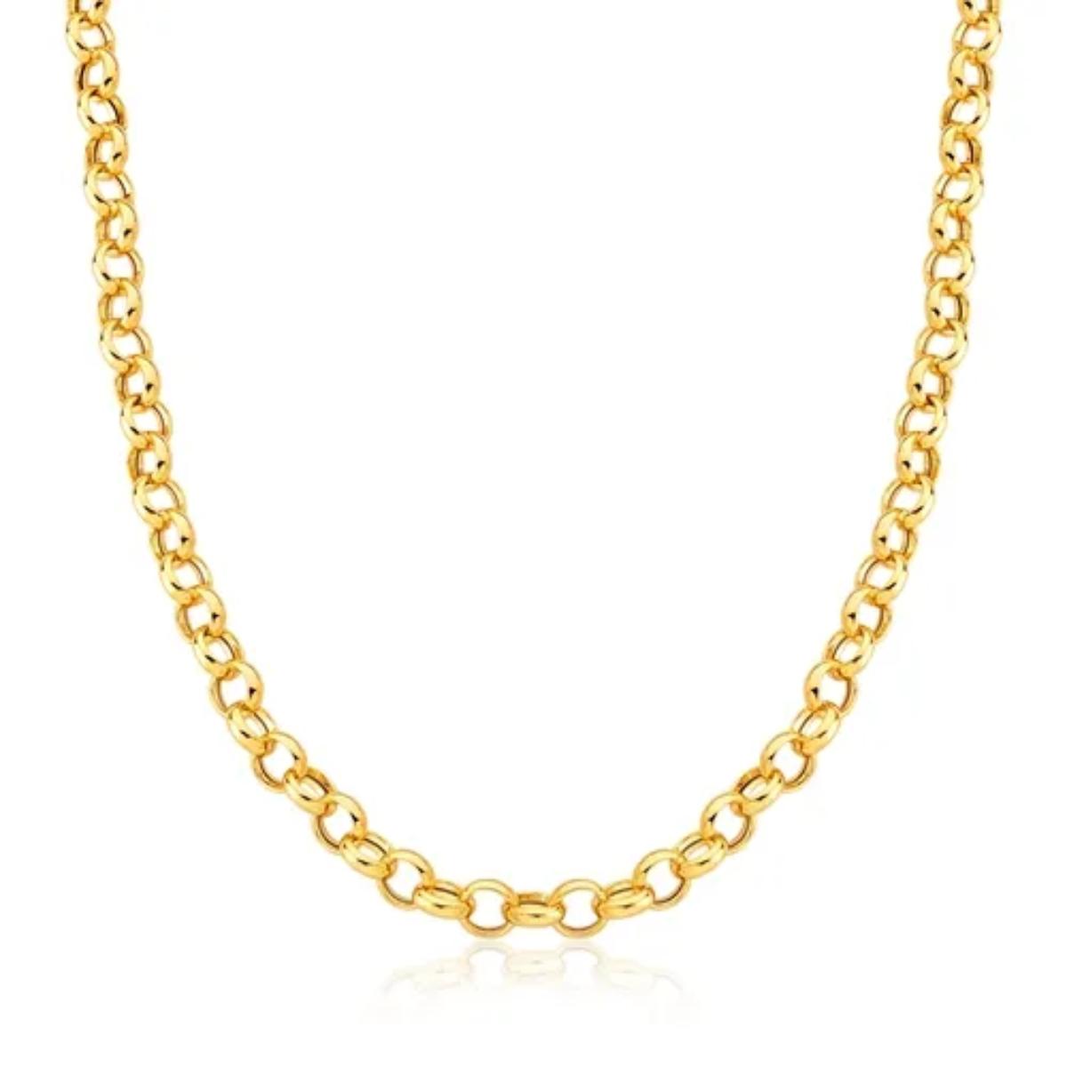 18K Yellow Gold Potuguese Link Chain
