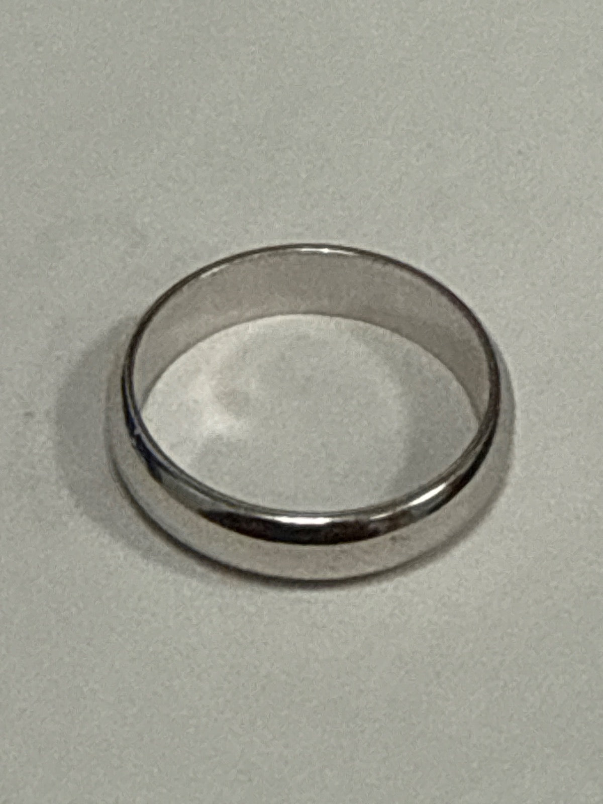 White Silver Engagement Ring