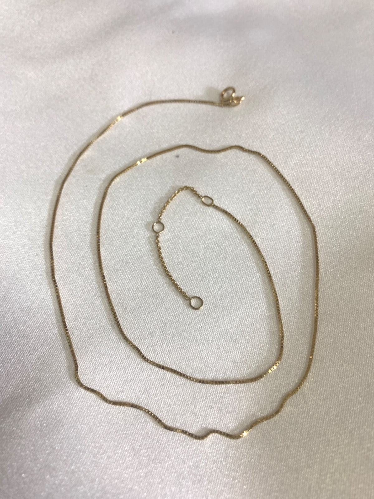 18K Yellow Gold Box Chain