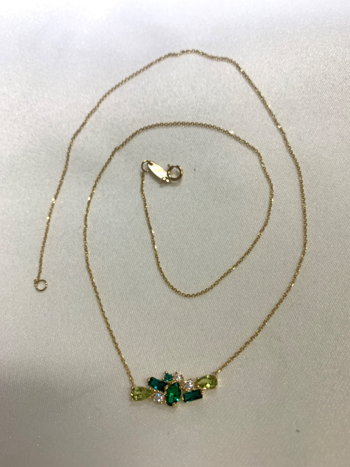 18K Yellow Gold Chain with CZ