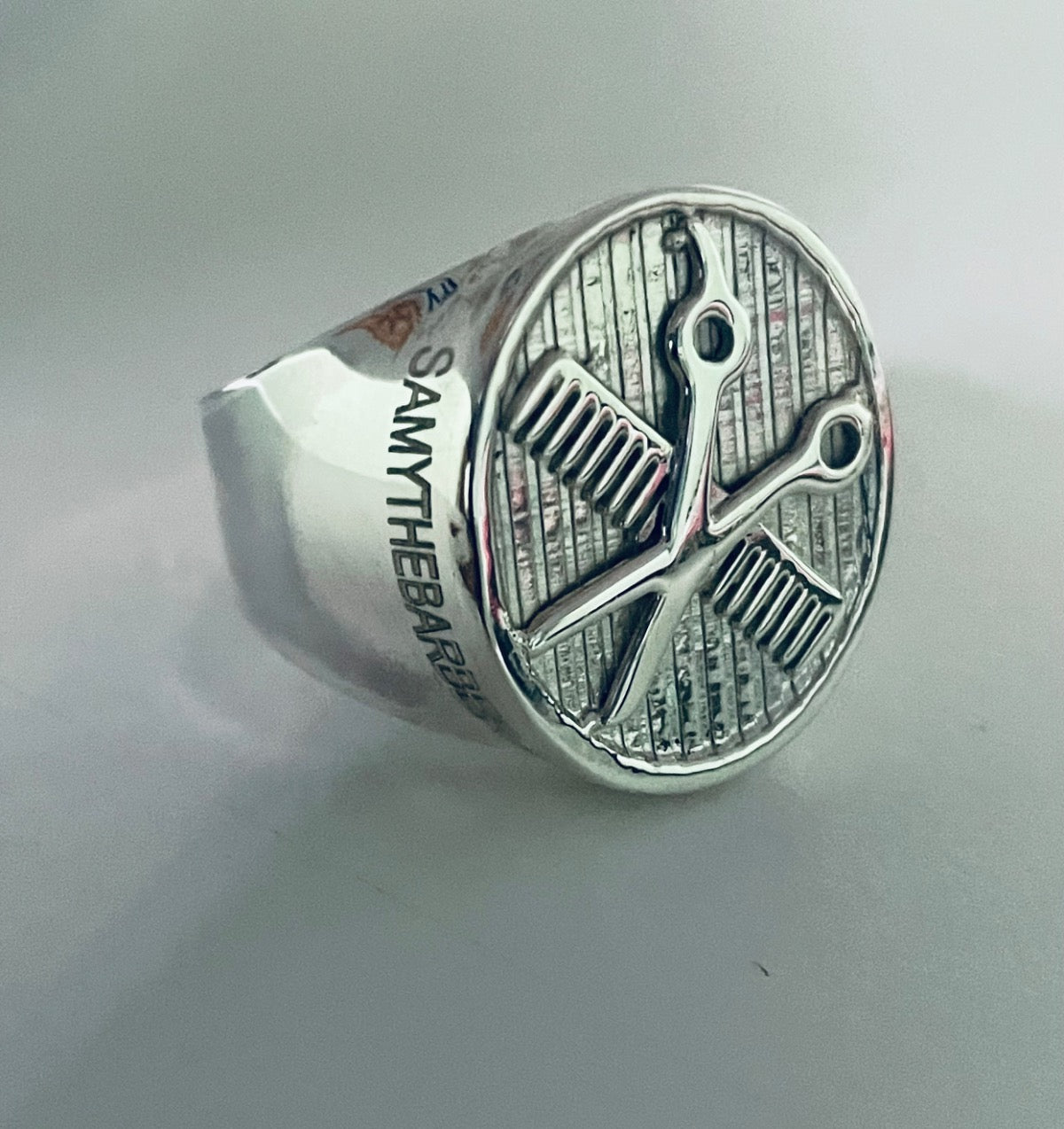 White Silver Ring