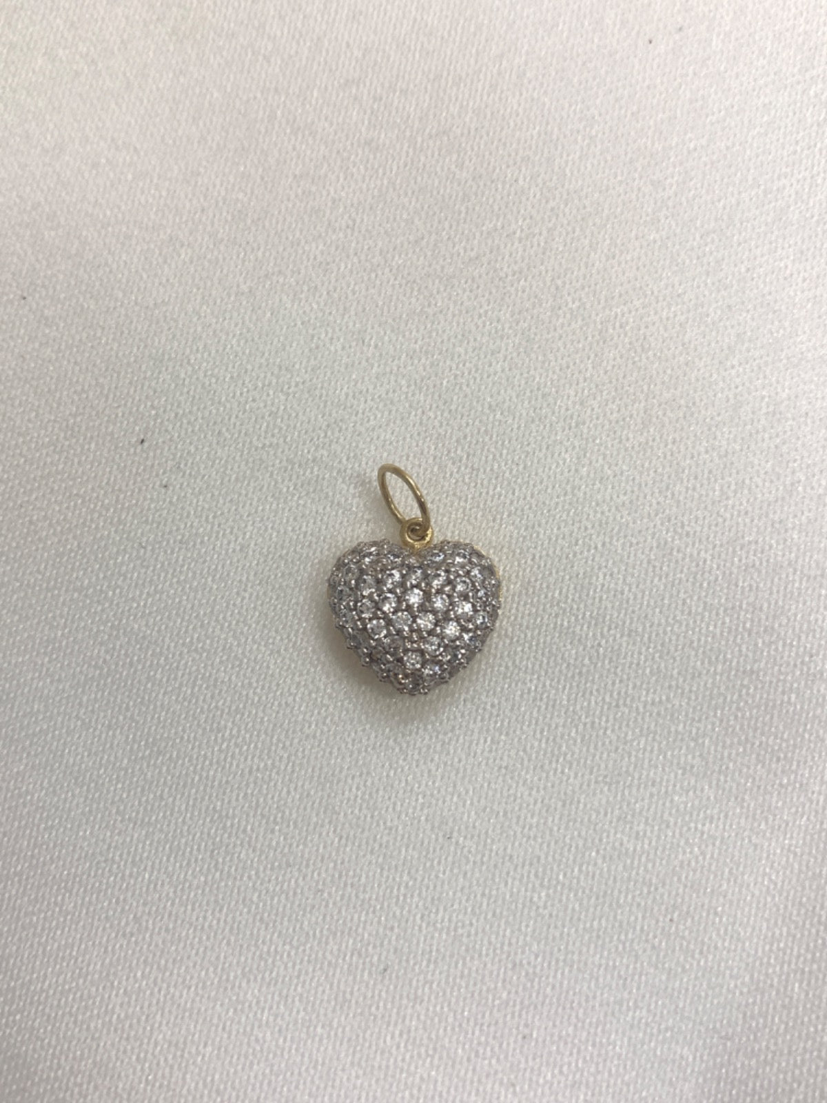 18K Yellow Gold Pendant with CZ