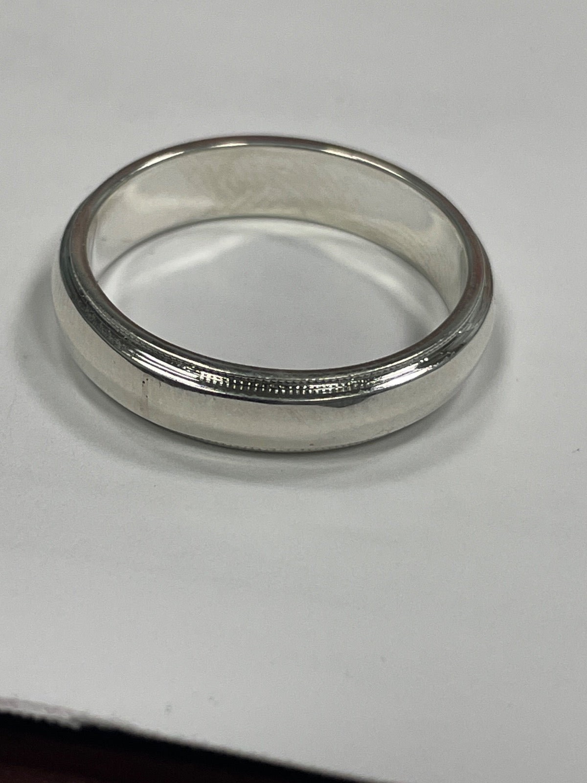 White Silver Engagements Ring