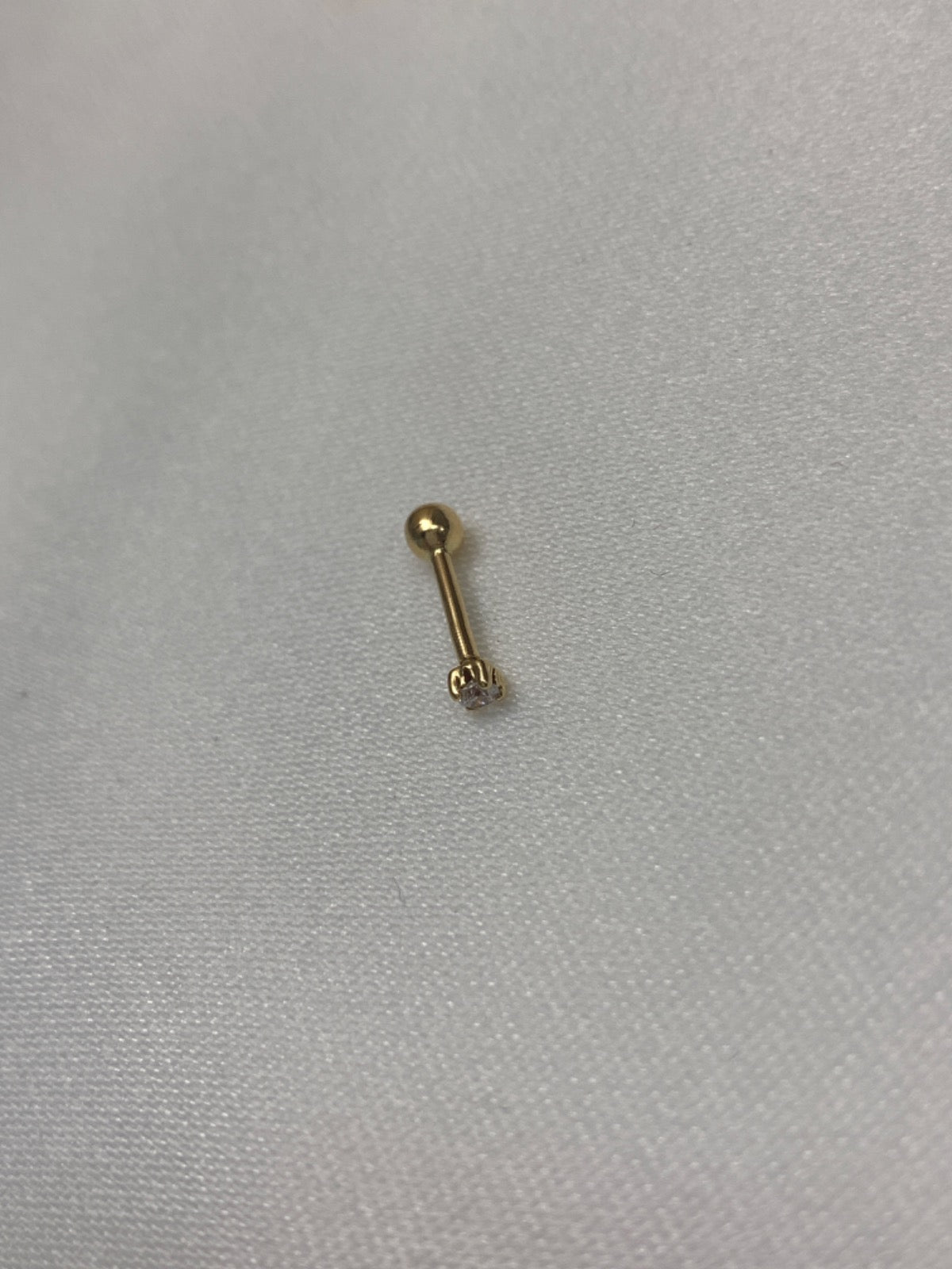 18K Yellow Gold Pendant with CZ