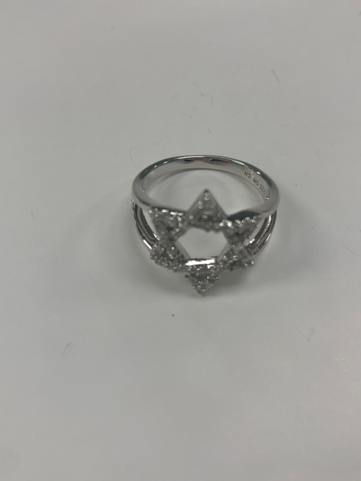 Silver Davi star Ring