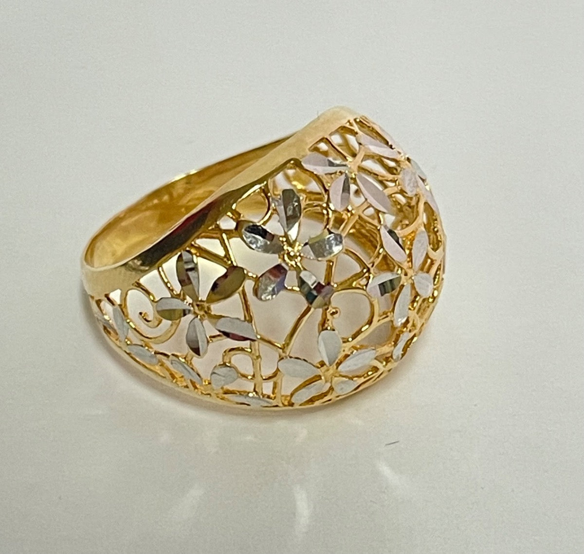 18K Two-Tone Gold Ring