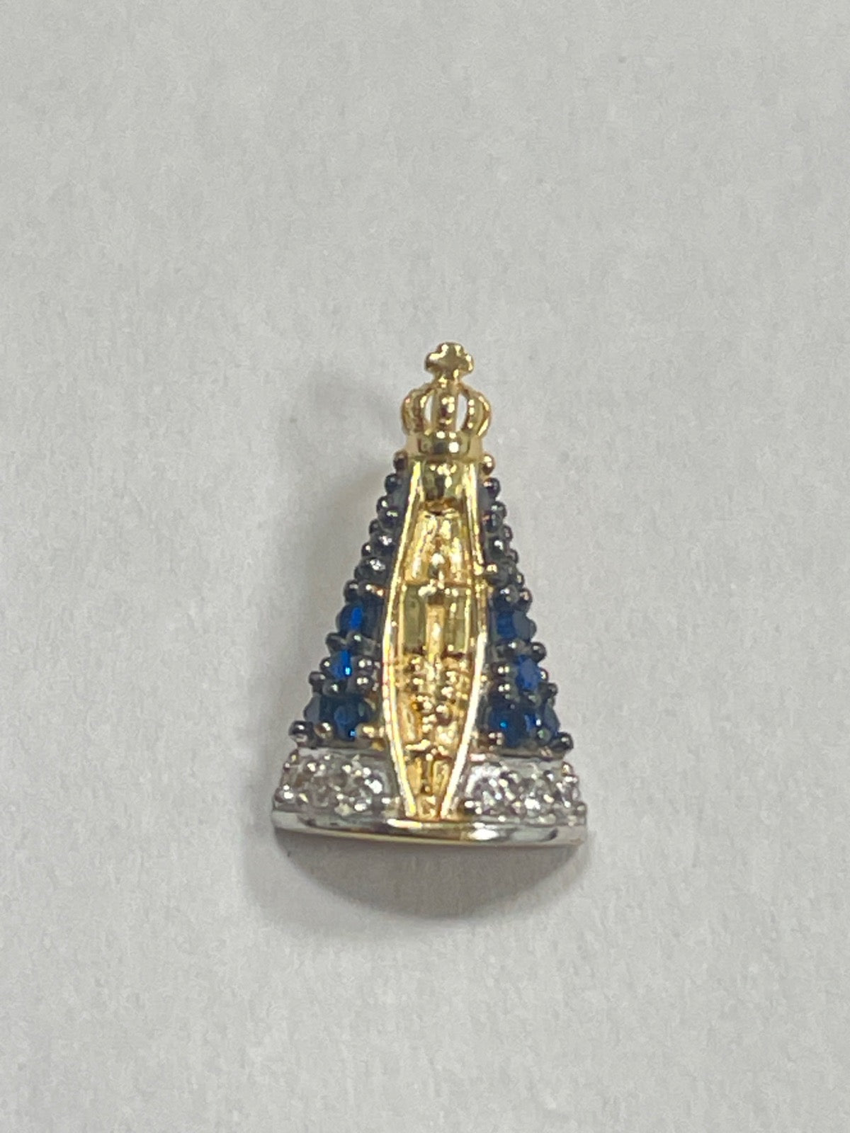 18K Yellow Gold Pendant with CZ