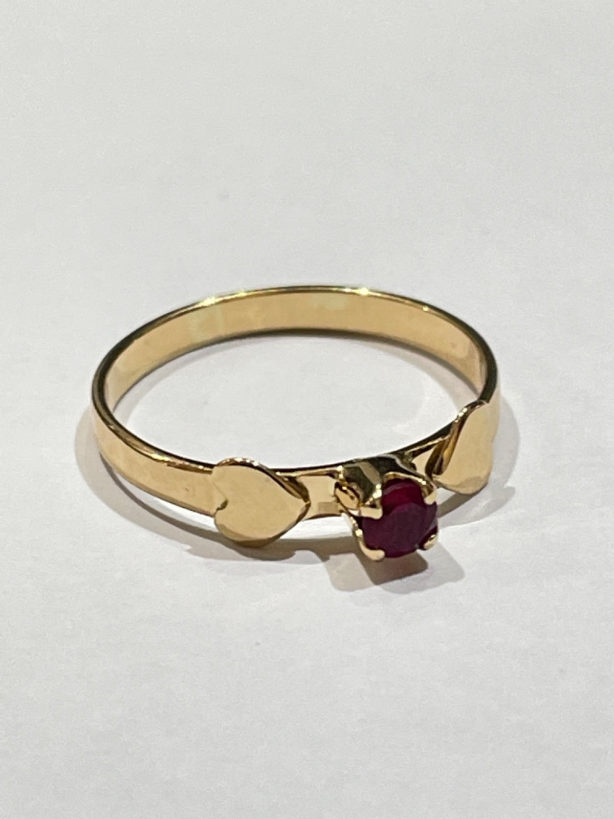 18K Yellow Gold Ring with CZ