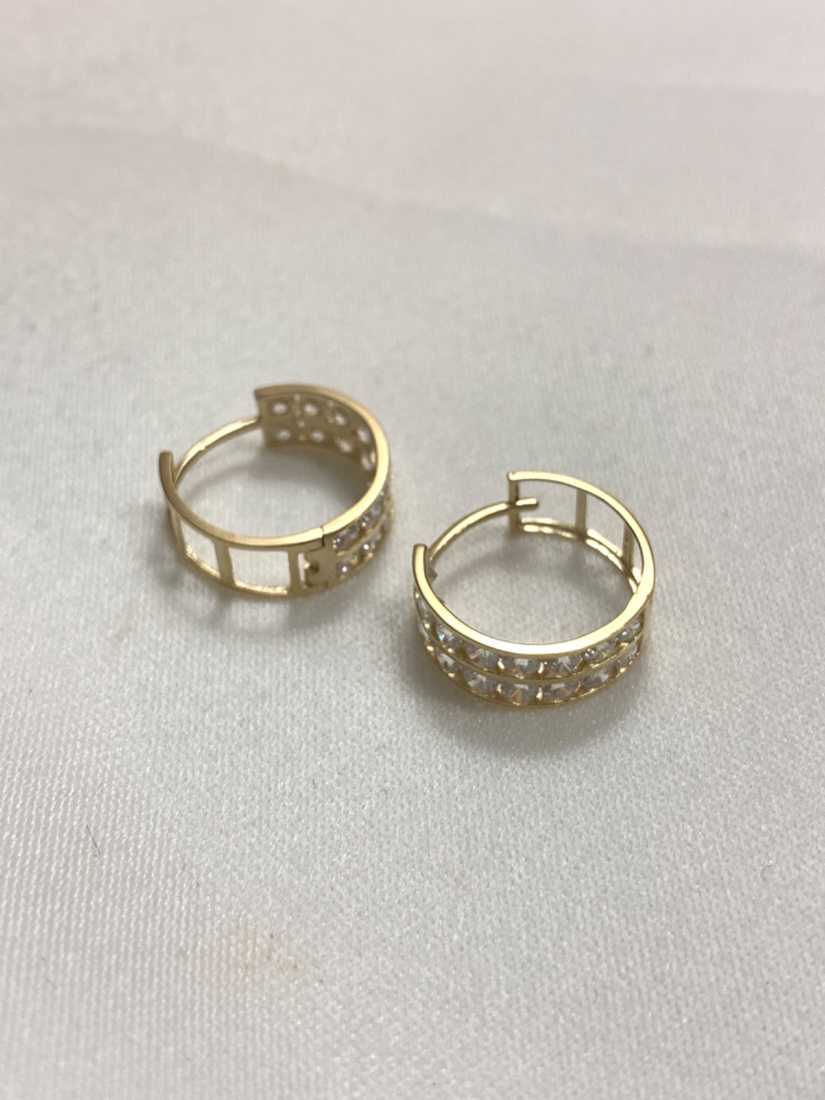 14K Yellow Gold Earring with CZ