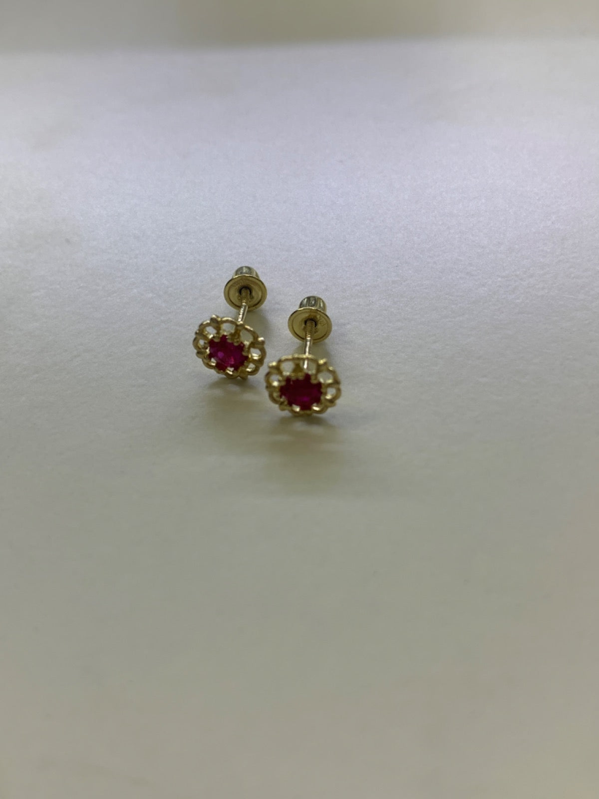 14K Yellow Gold Earring with CZ