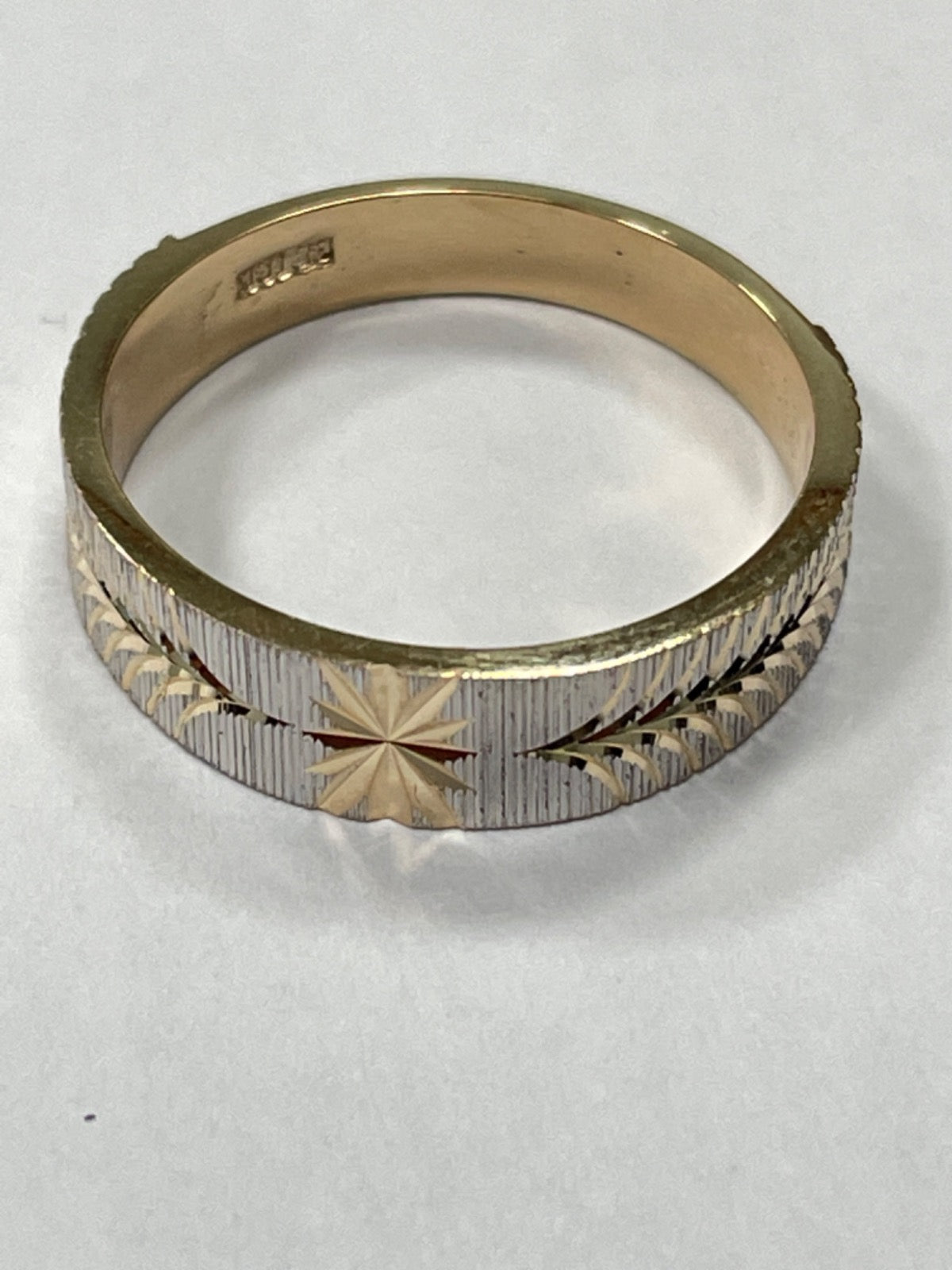 18K Two-Tone Gold Wedding Band