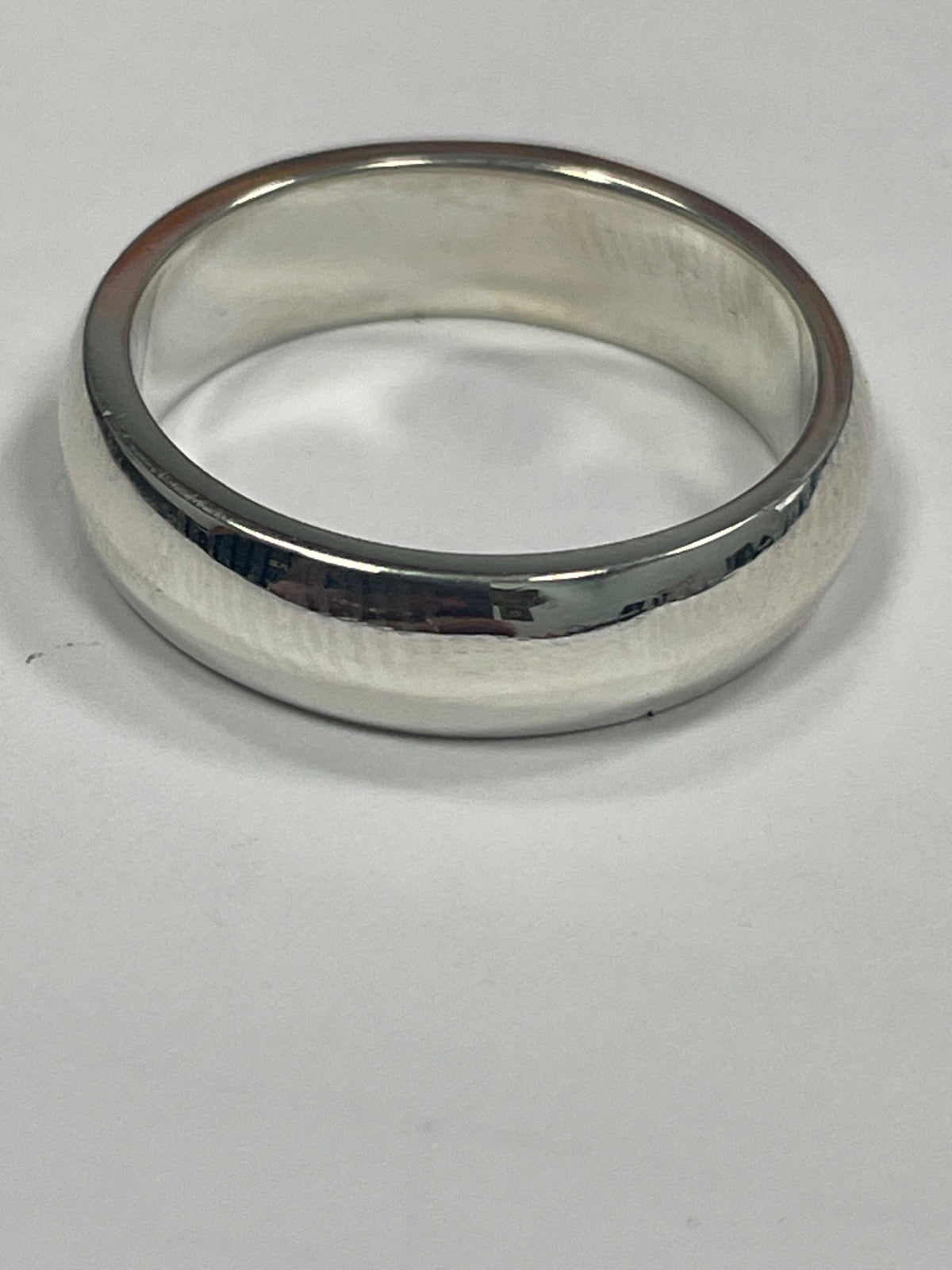 White Silver Engagement Ring