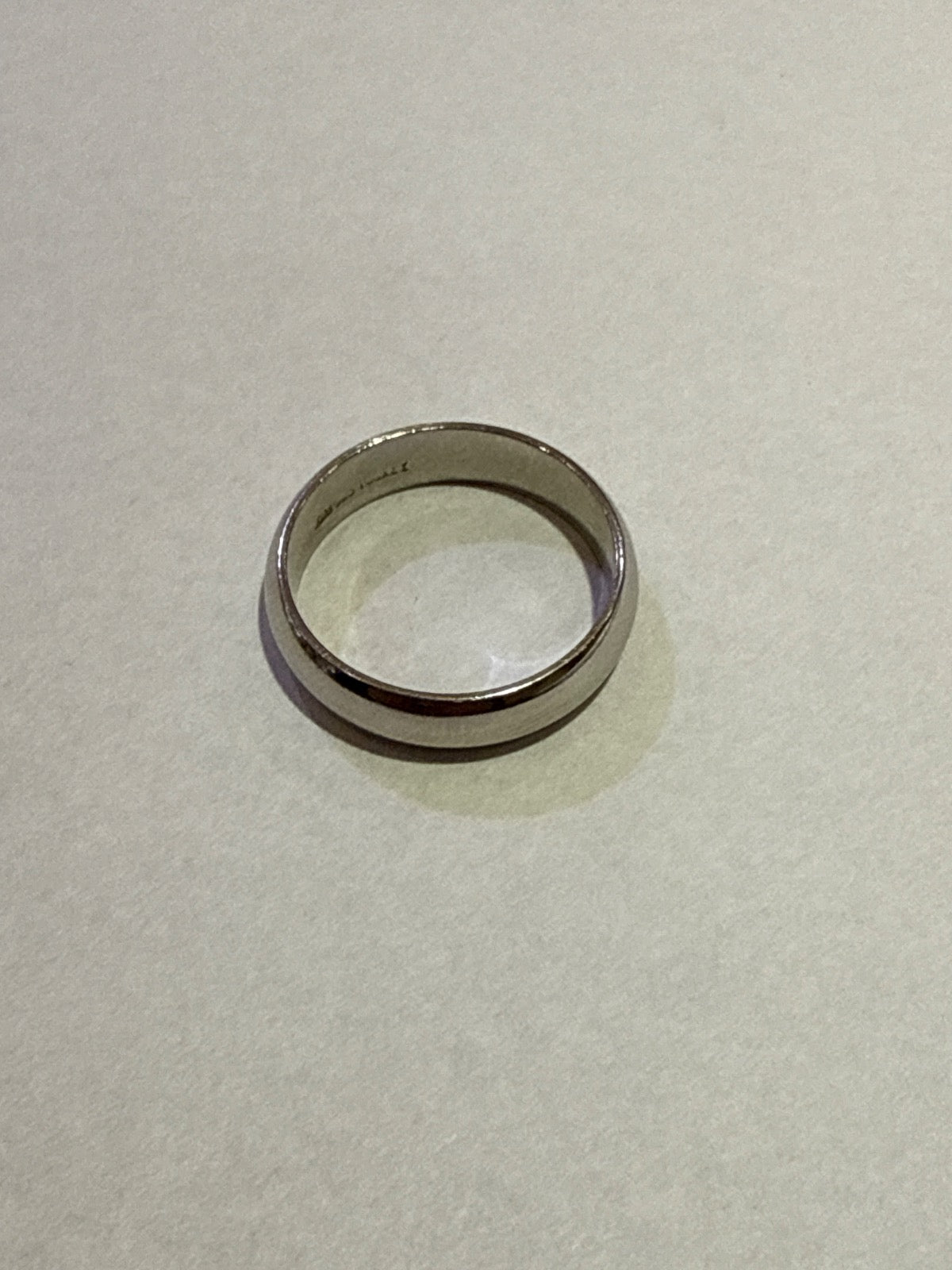White Silver Engagement Ring