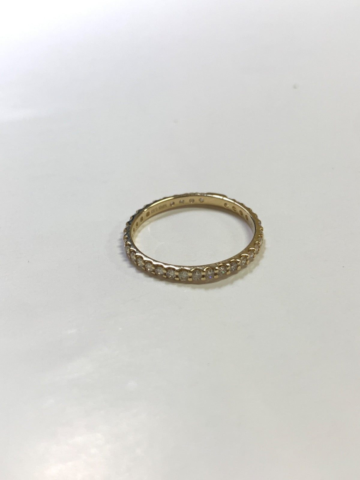 14K Yellow Gold Ring with Diamond