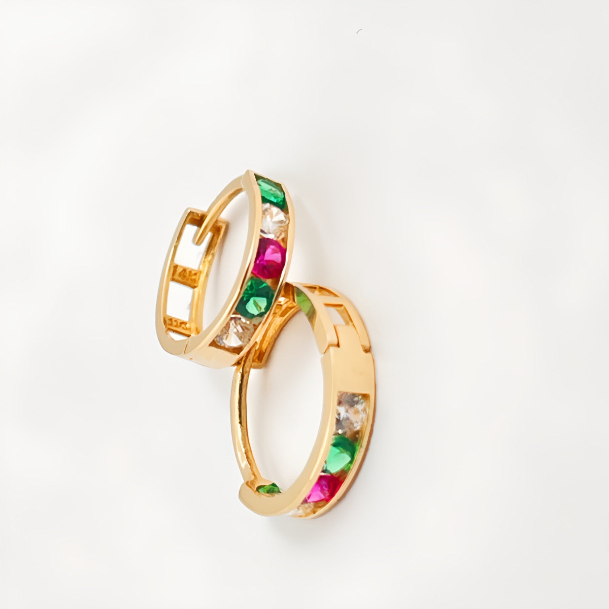 14K Yellow Gold Earring with CZ