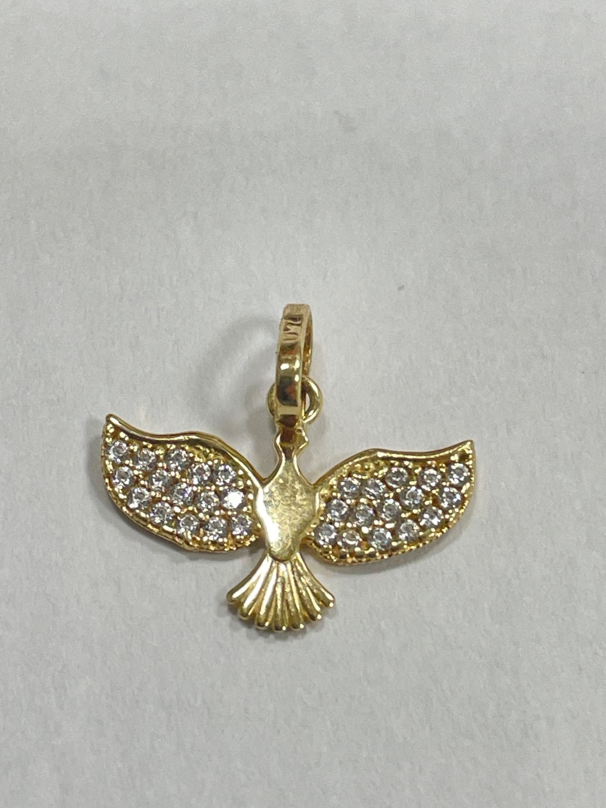 18K Yellow Gold Pendant with CZ