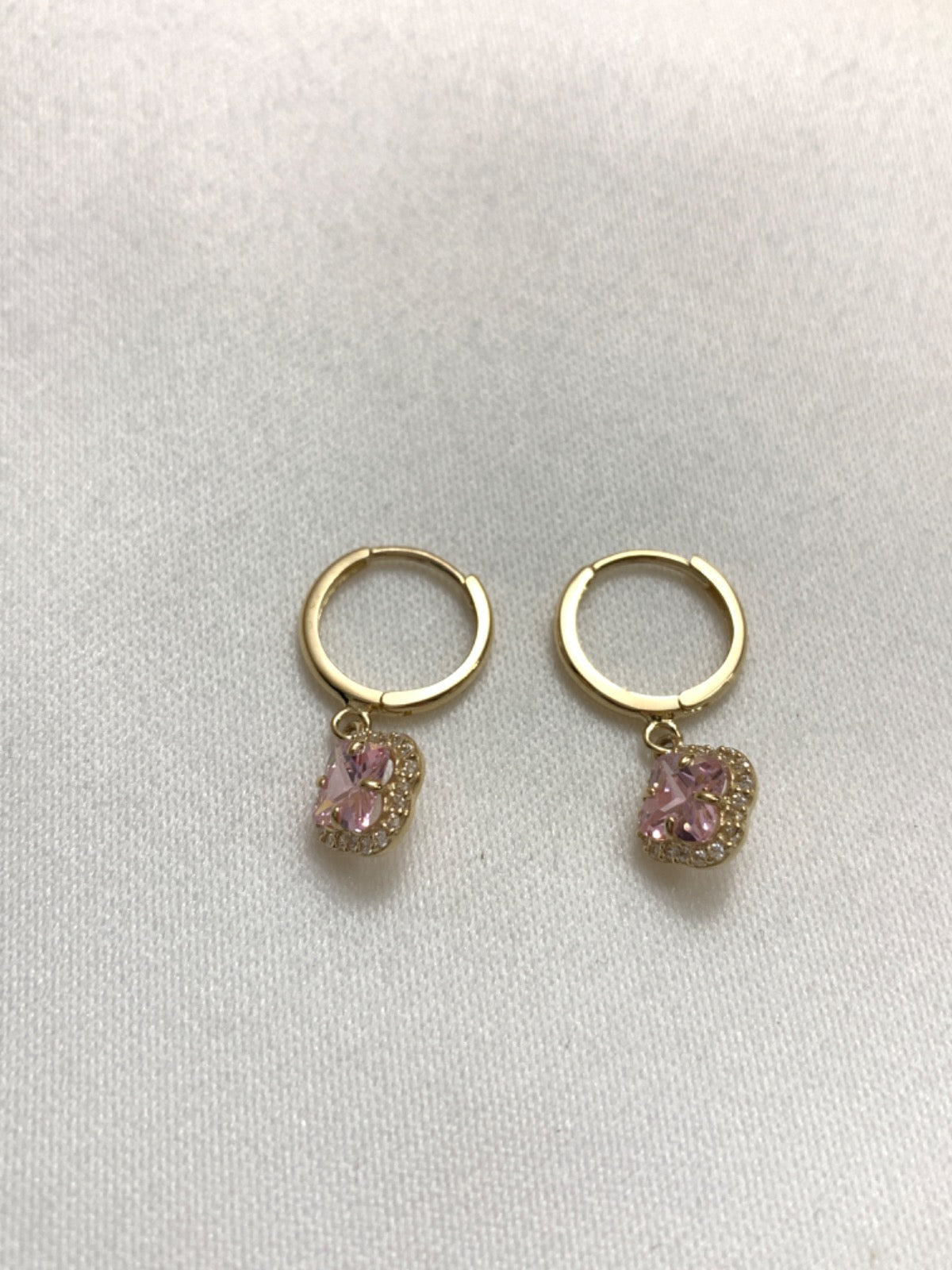 14K Yellow Gold Earring with CZ