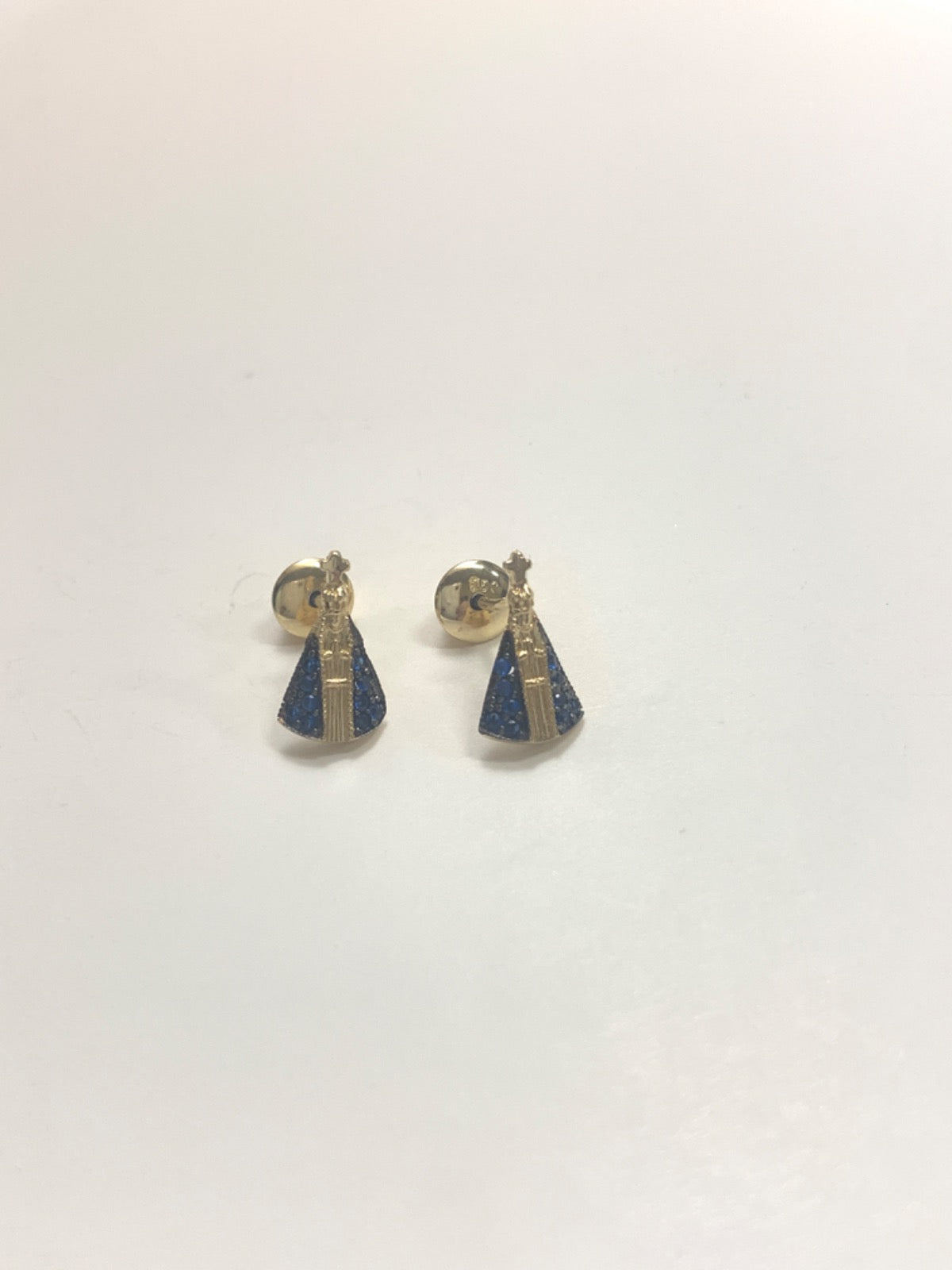 18K Yellow Gold Earring with CZ