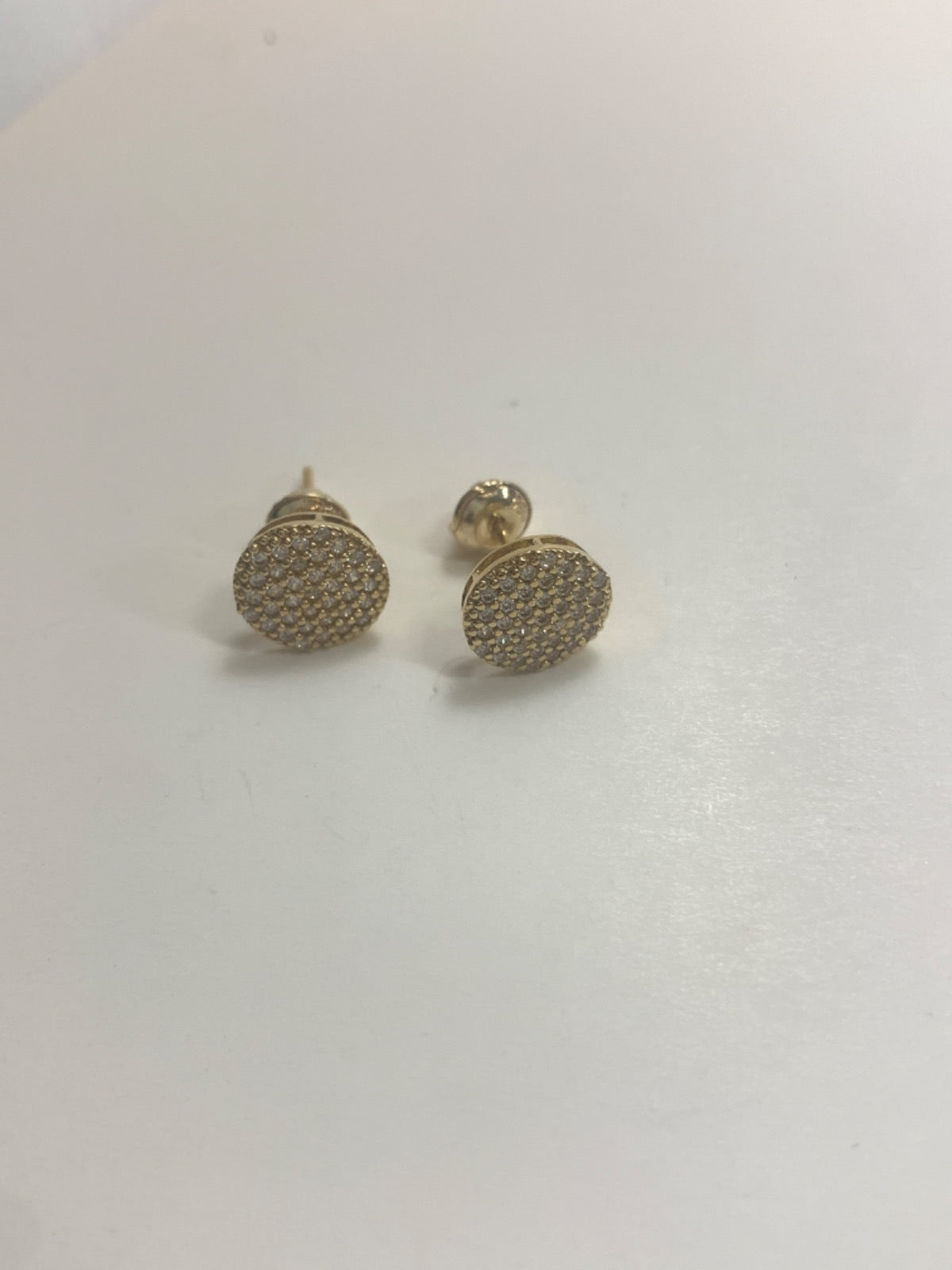 18K Yellow Gold Earring with CZ
