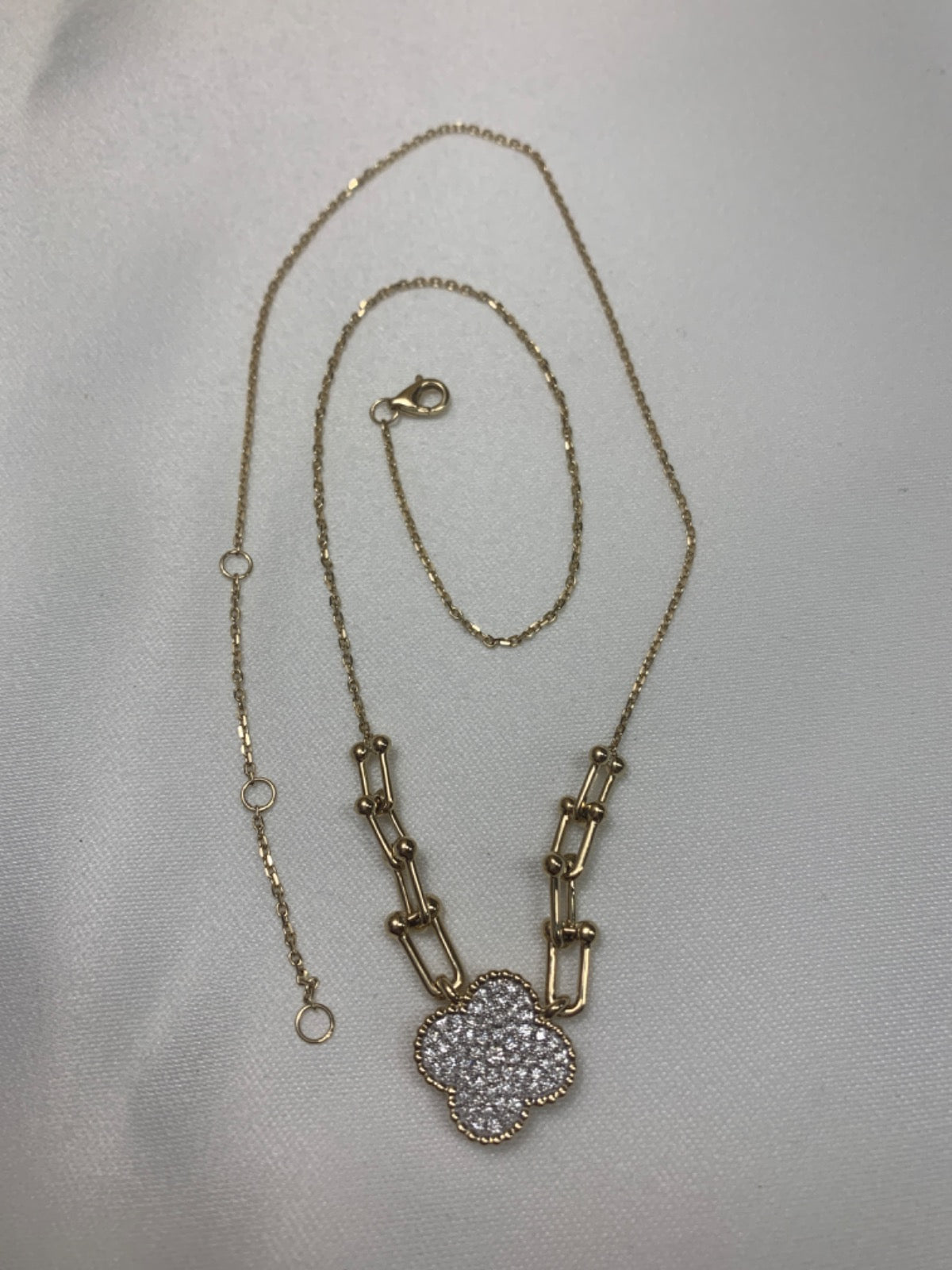 14K Yellow Gold Chain with Diamond