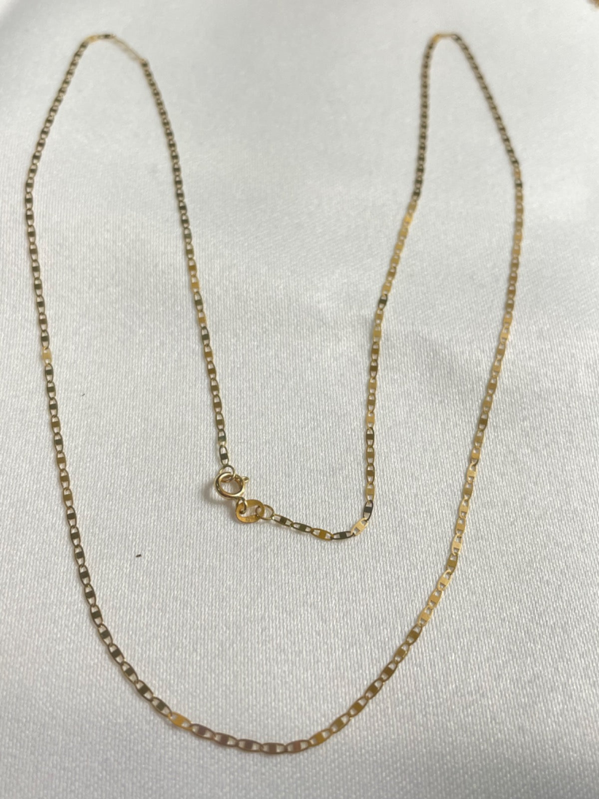 18K Yellow Gold Piastrine Chain