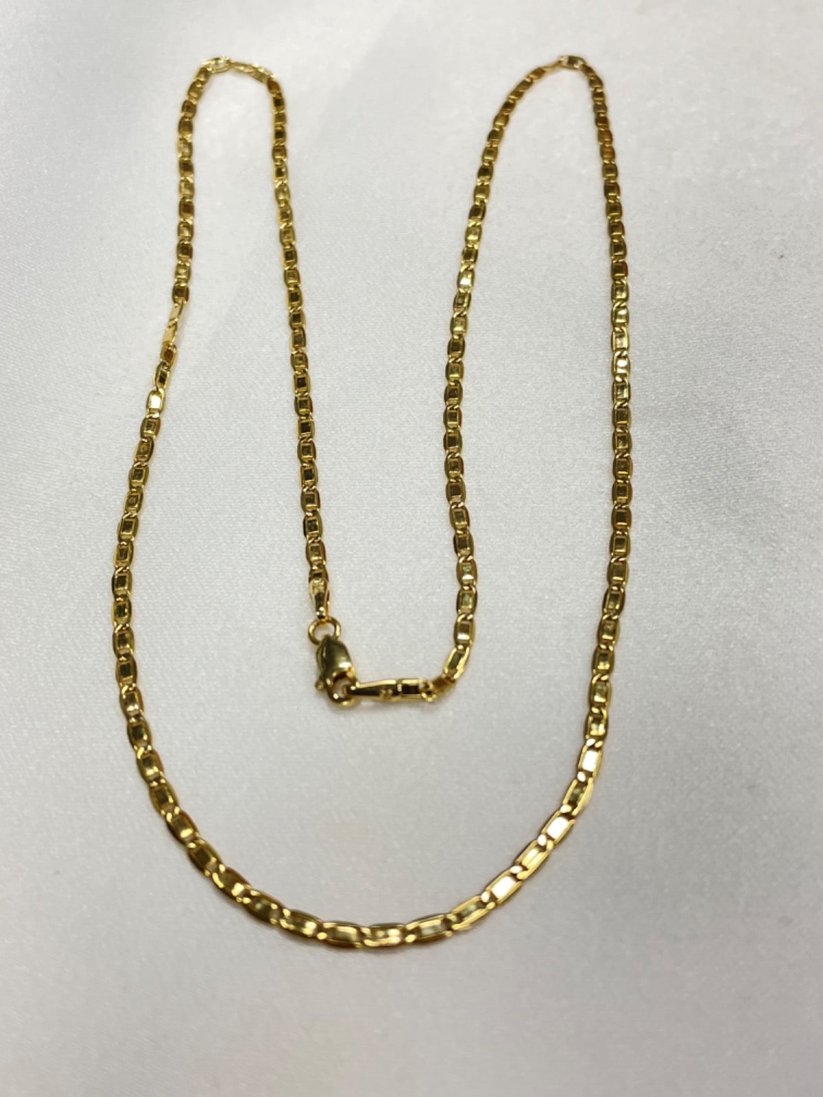 18K Yellow Gold Piastrine Chain