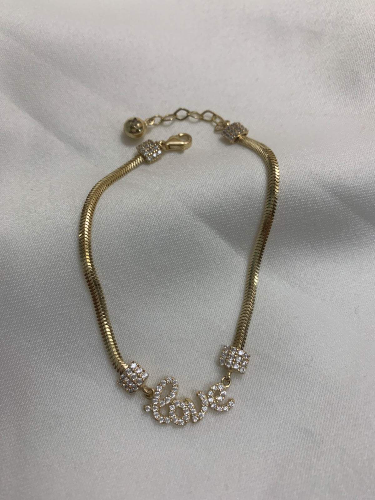14K Yellow Gold Chain with CZ