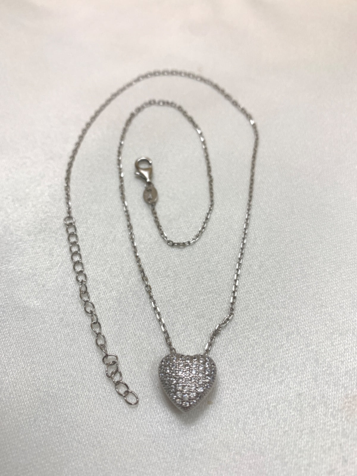 White Silver Chain with CZ