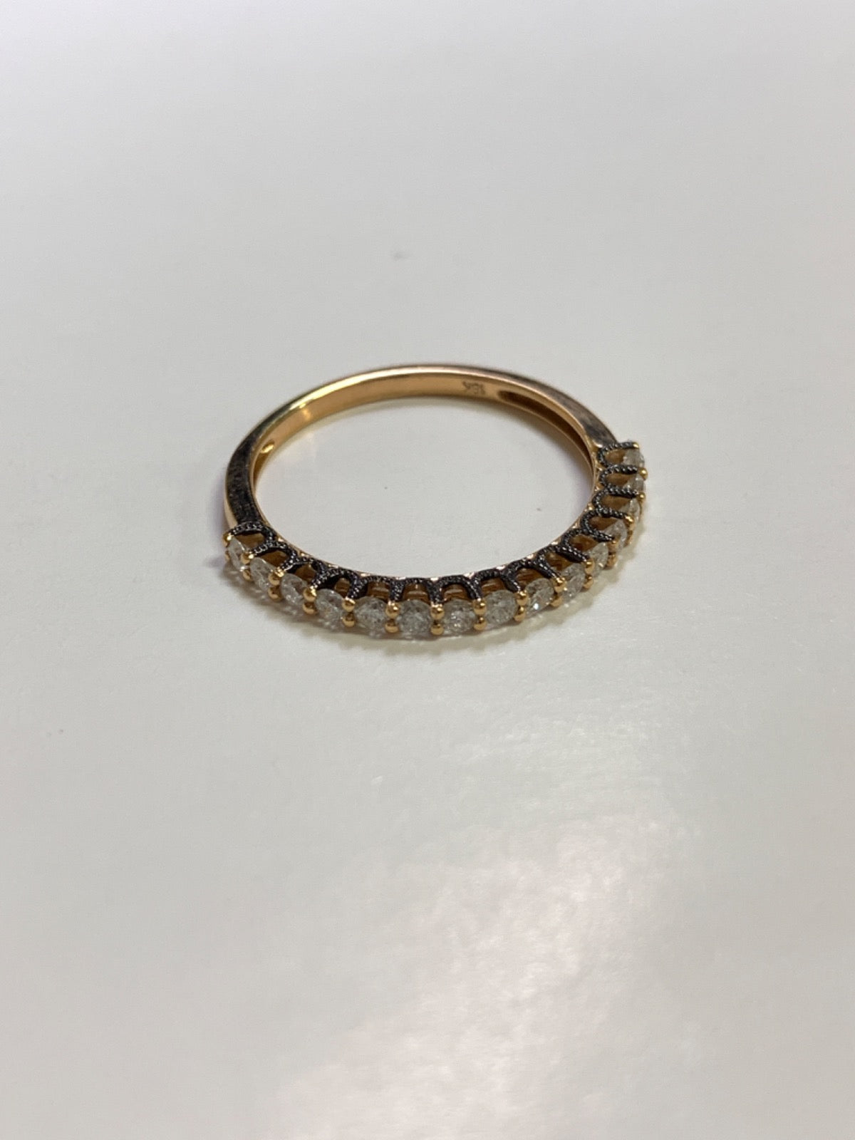 14K Yellow Gold Ring with Diamond