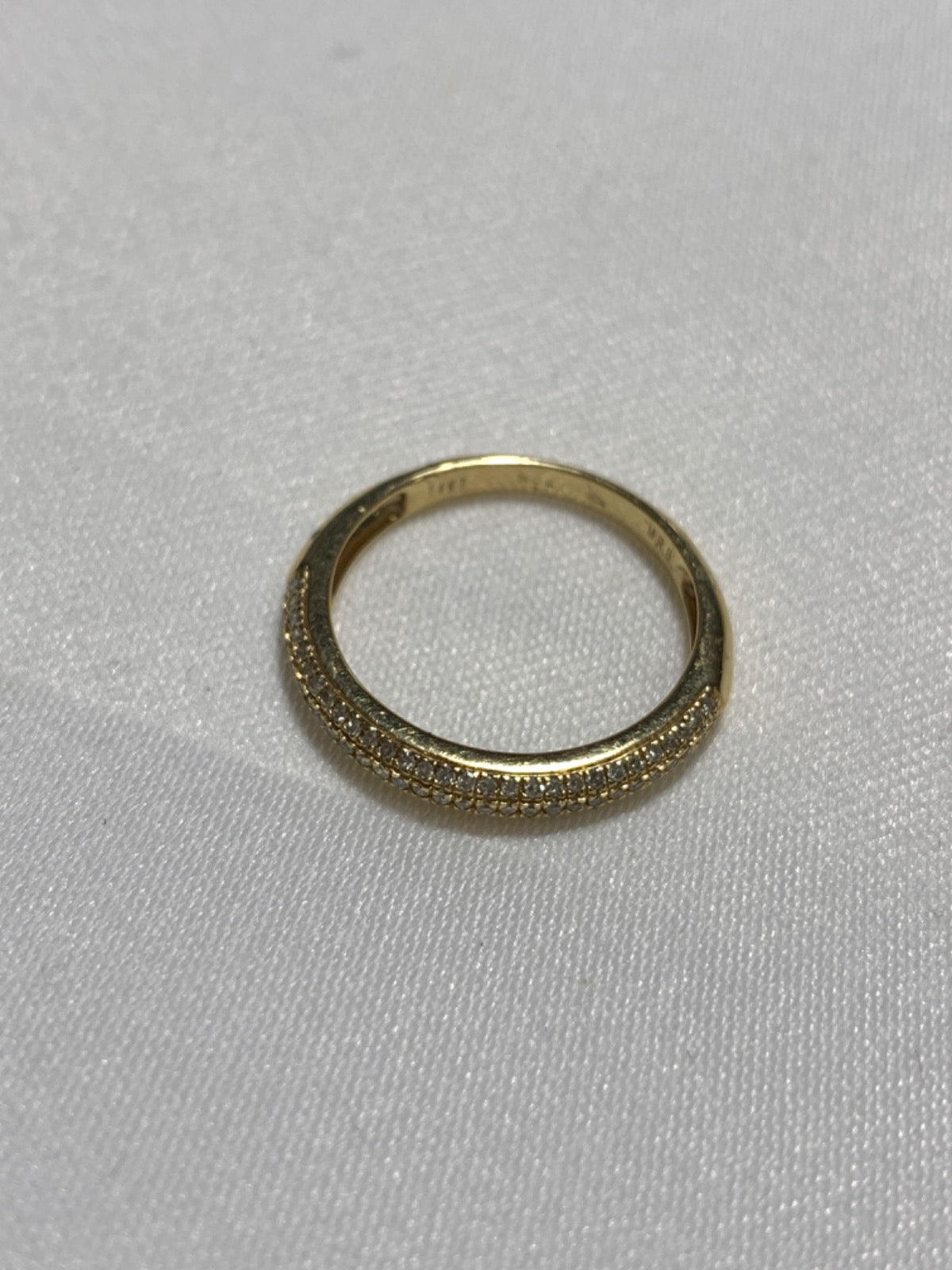 14K Yellow Gold Ring with Diamond