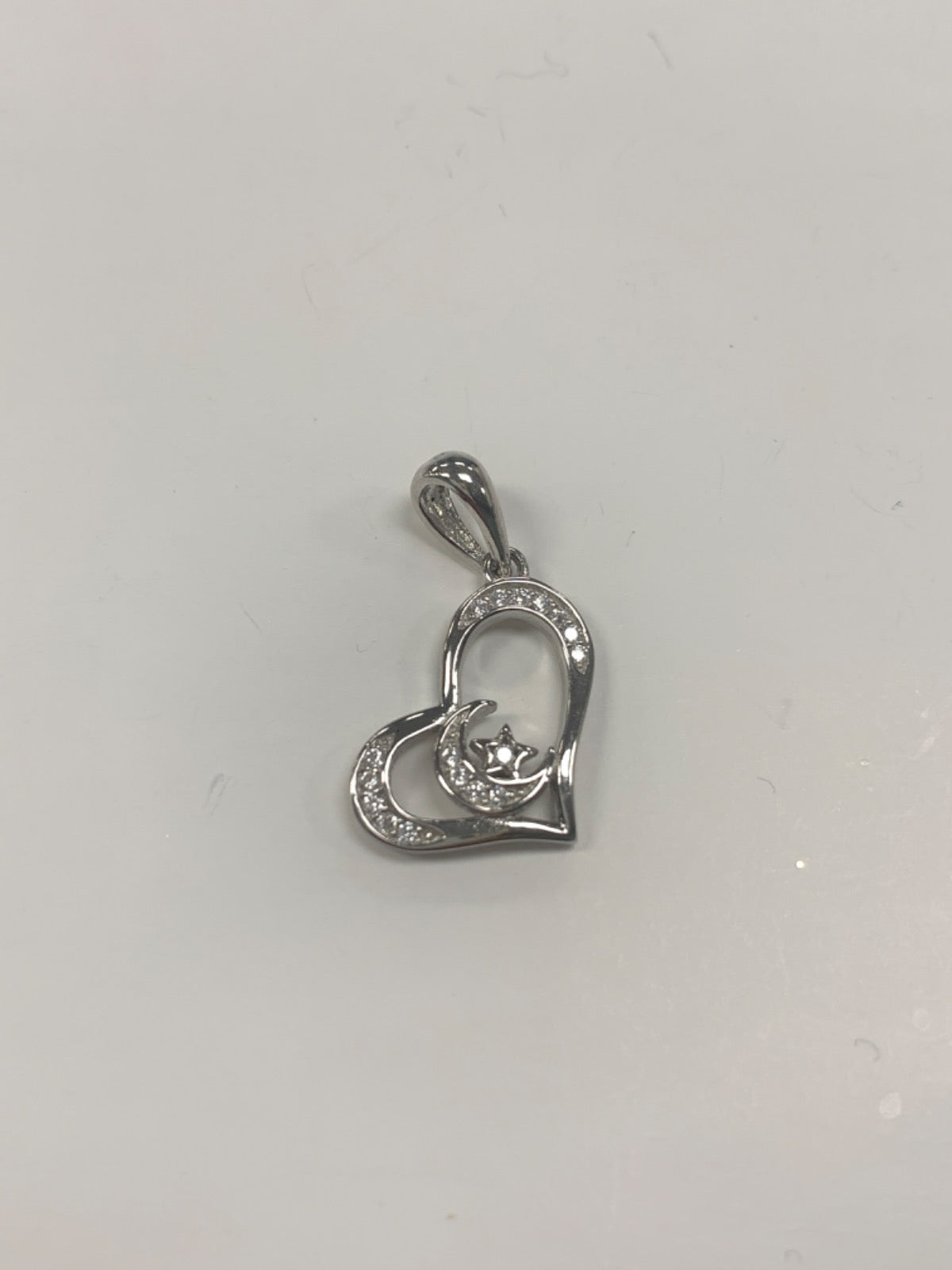 Silver Pendant with CZ