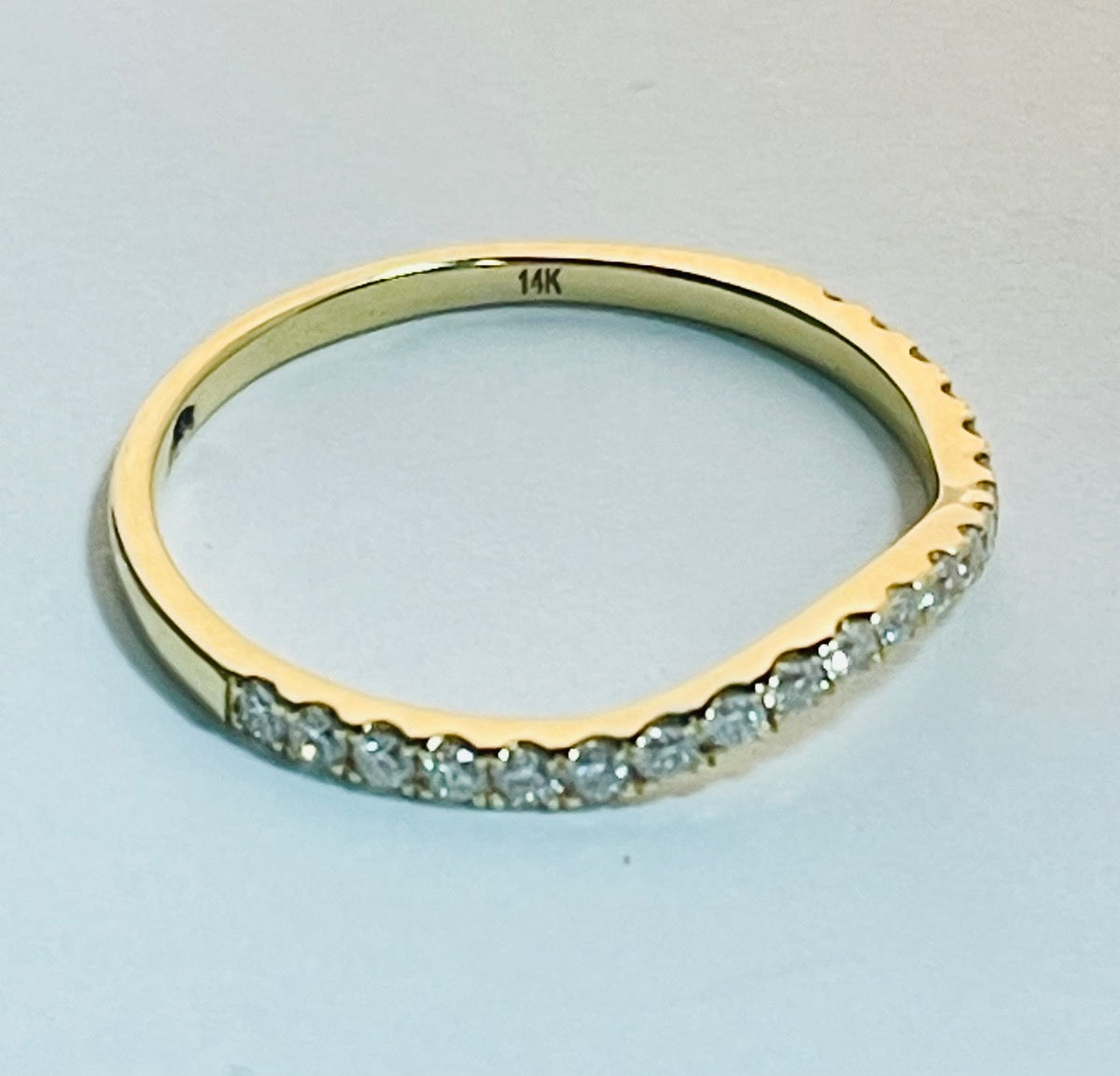 14K Yellow Gold Engagement Ring with Diamond