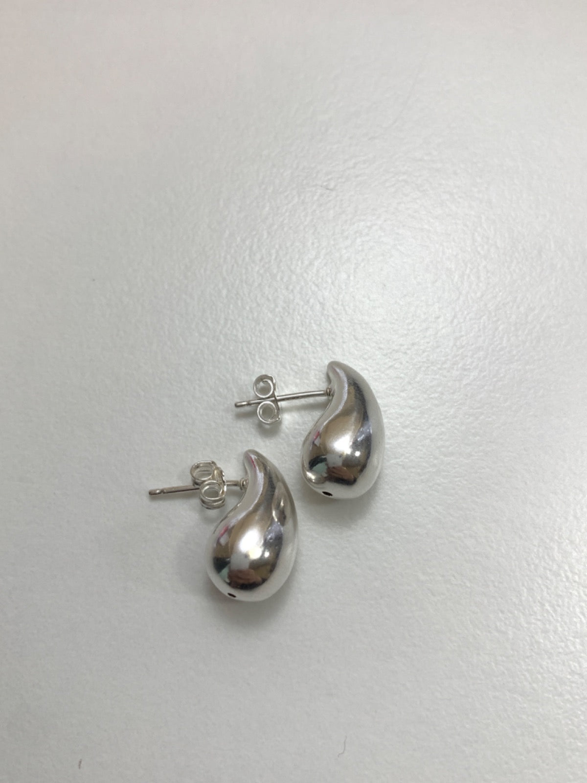 White Silver Earring
