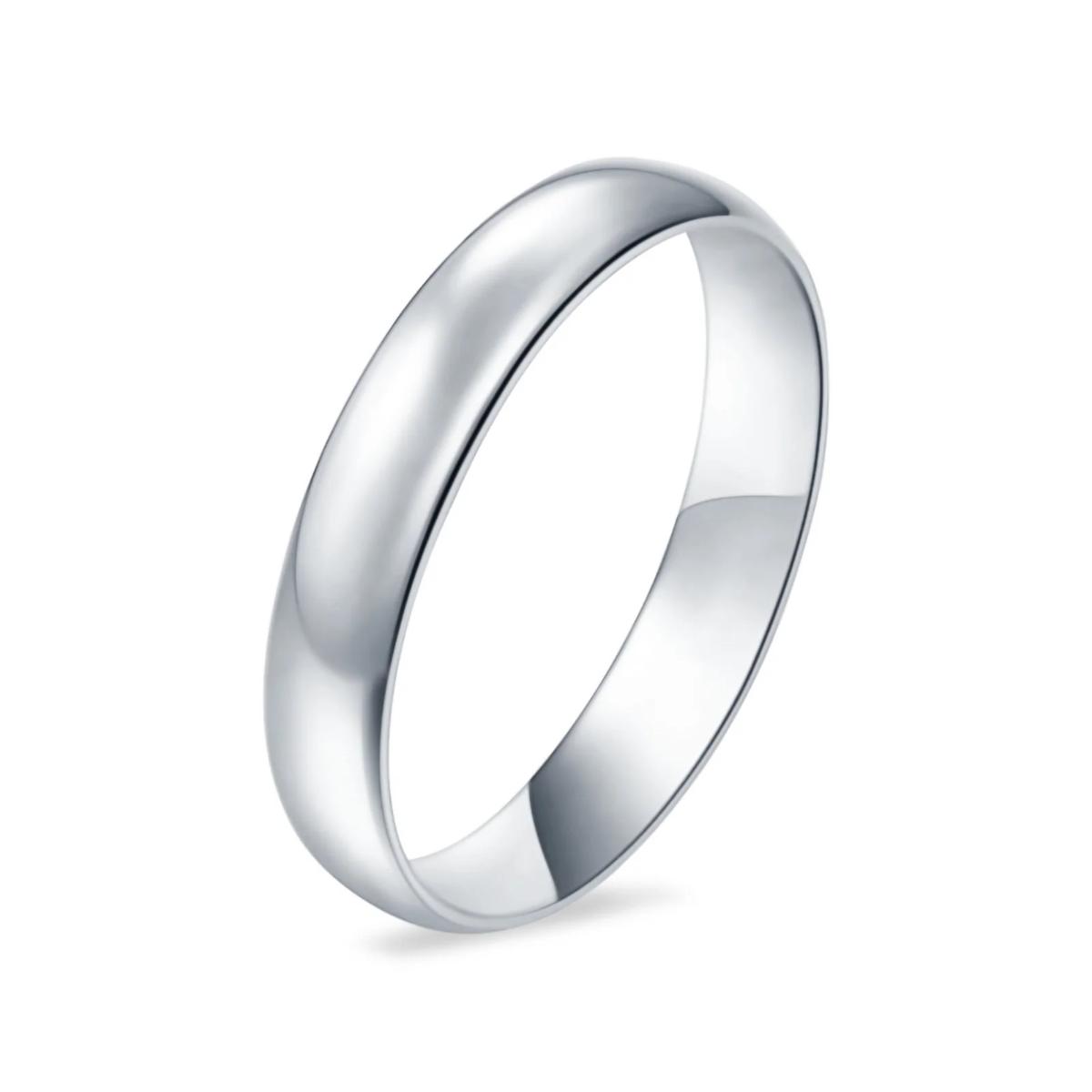White Silver Wedding Band